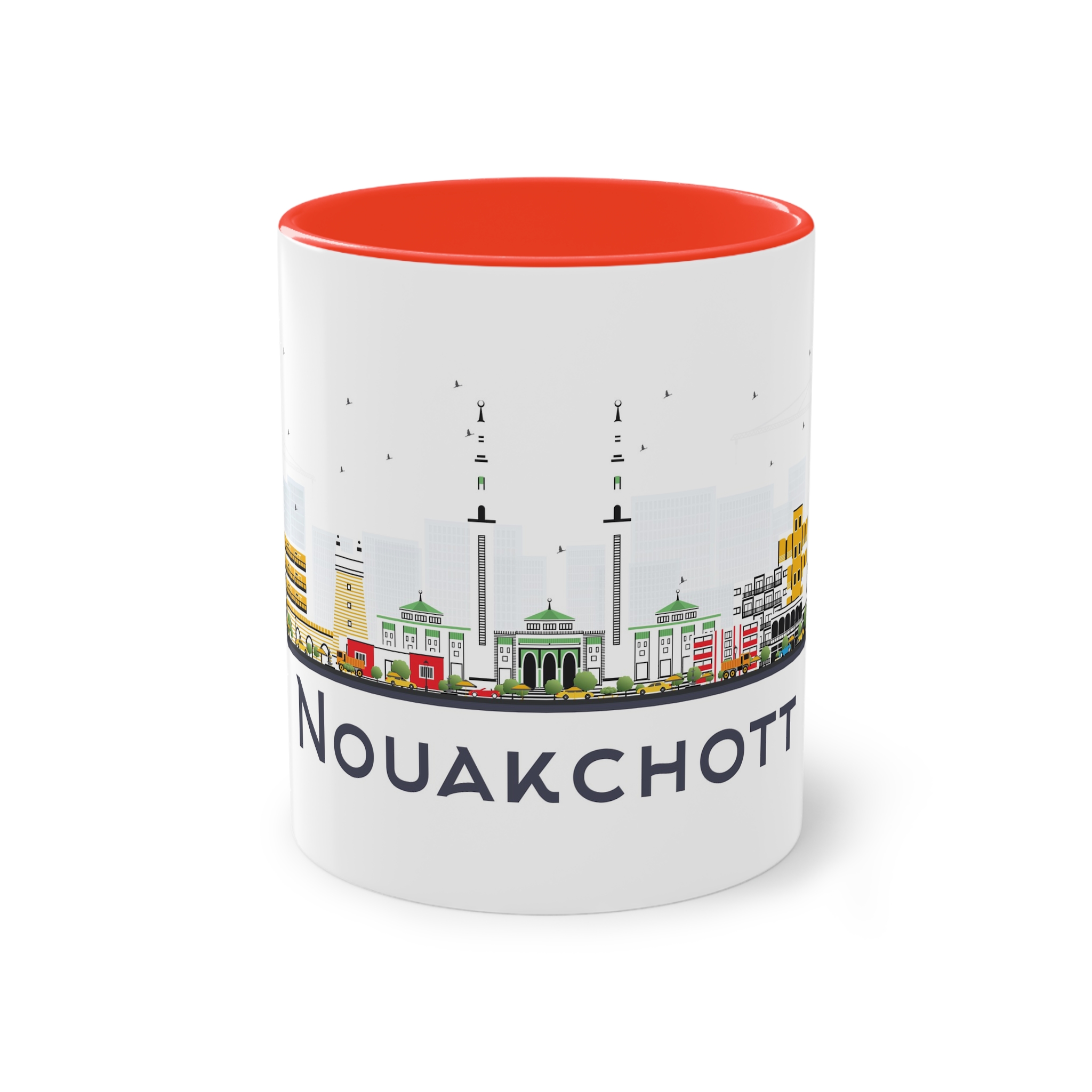 Nouakchott Isolated Two Tone Coffee Mug 11oz
