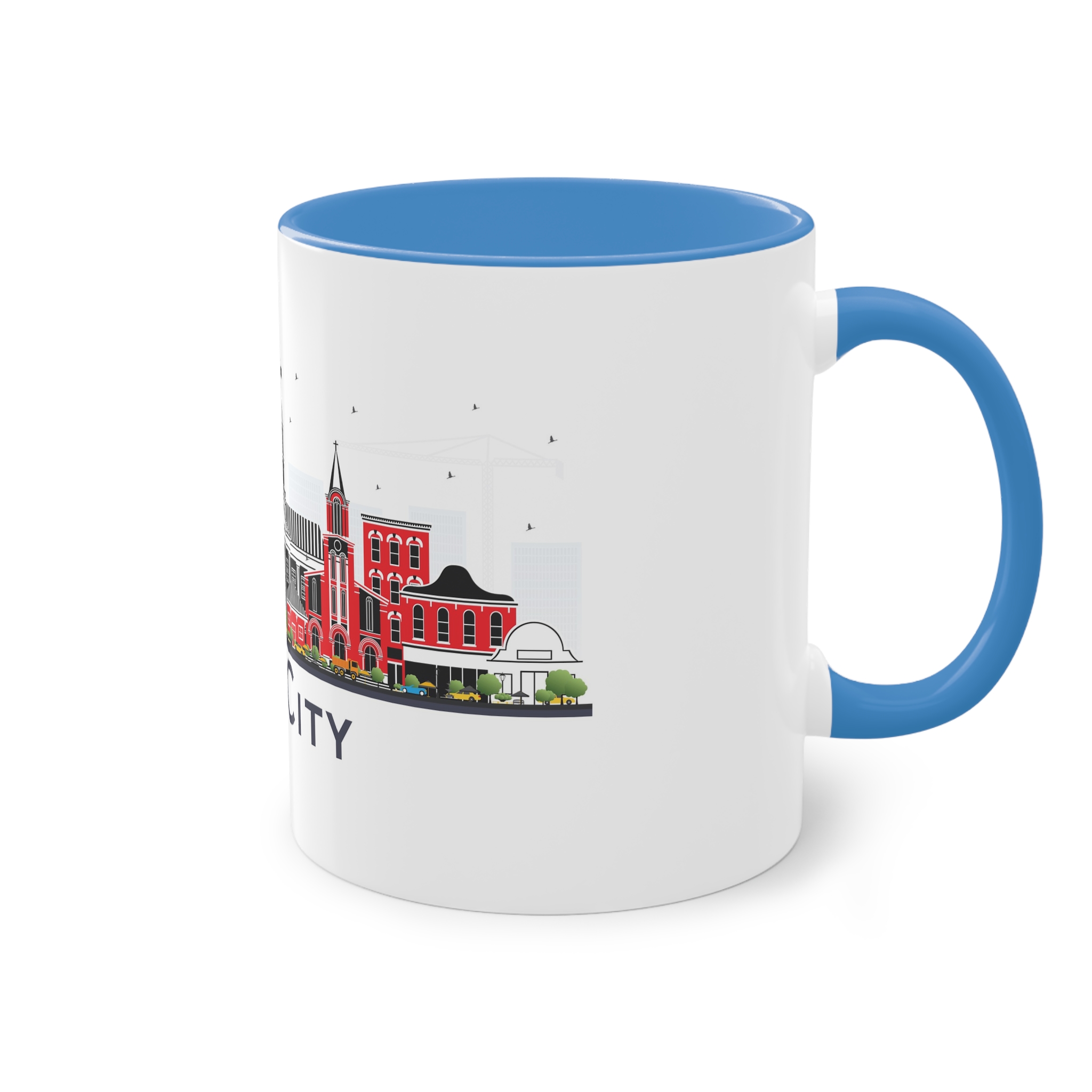 Iowa City Isolated Two Tone Coffee Mug 11oz - Image 36