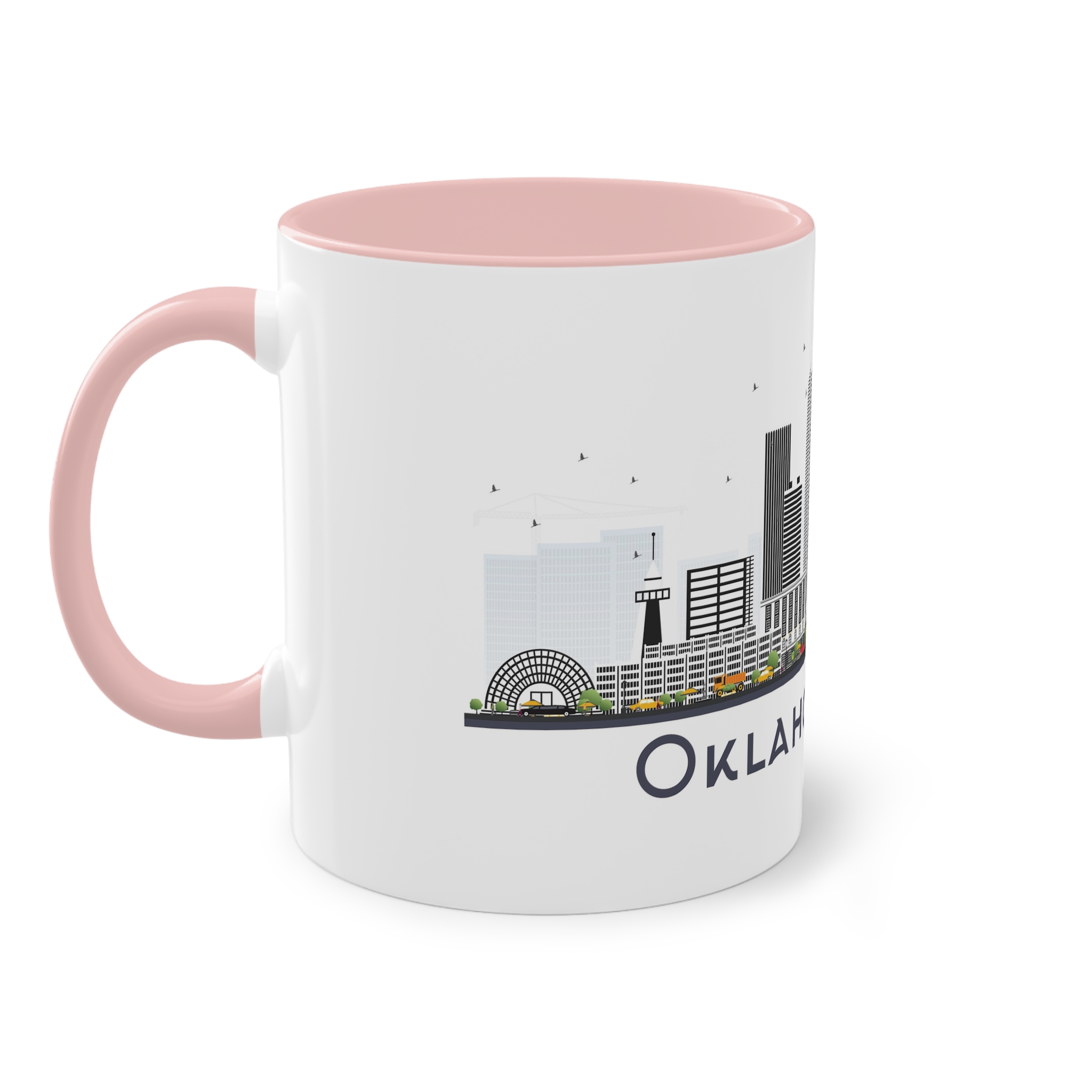 Oklahoma City Isolated Two Tone Coffee Mug 11oz - Image 47