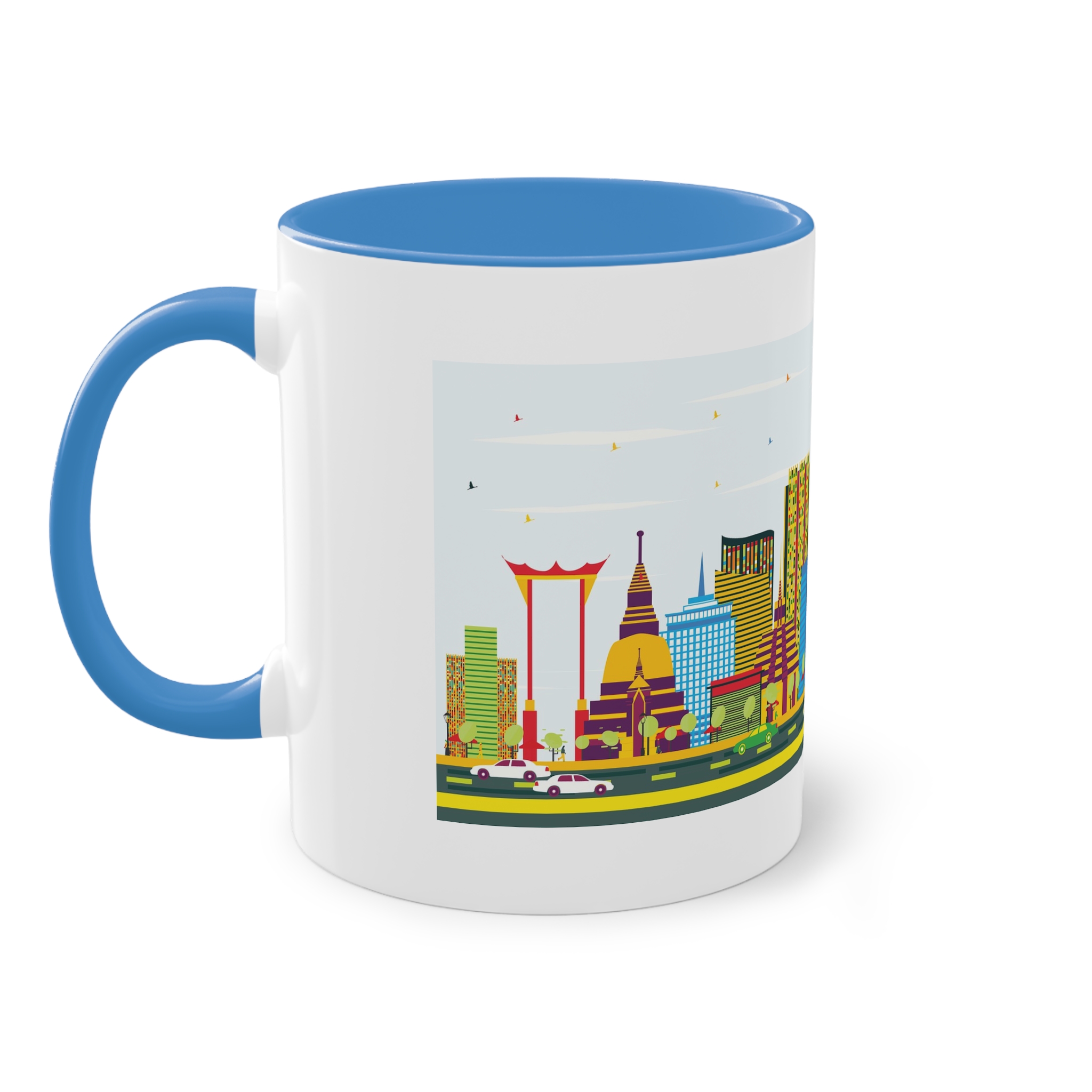 Bangkok Color Two Tone Coffee Mug 11oz - Image 35