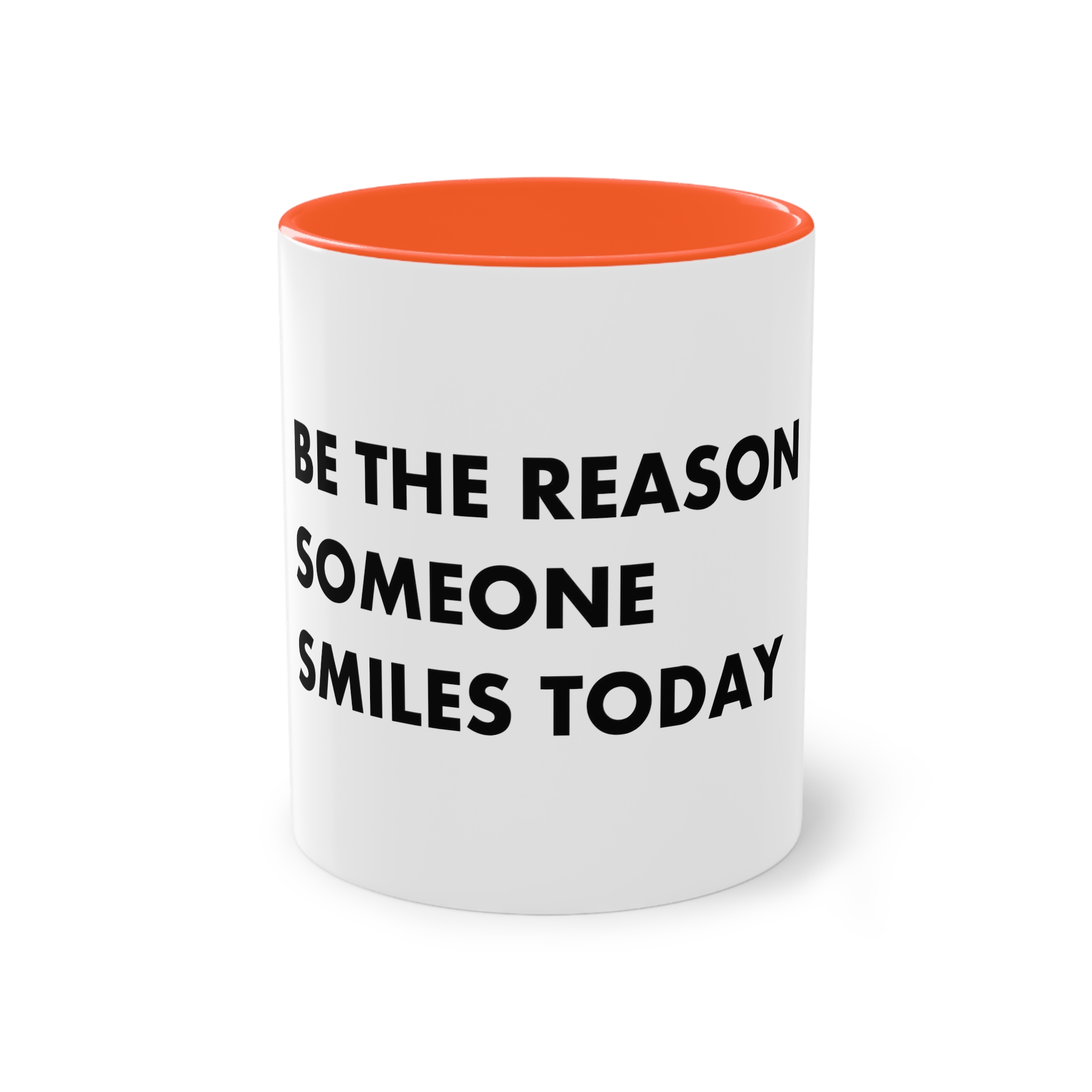 Be Reason Someone Smiles Today Two Tone Coffee Mug 11oz - Image 13