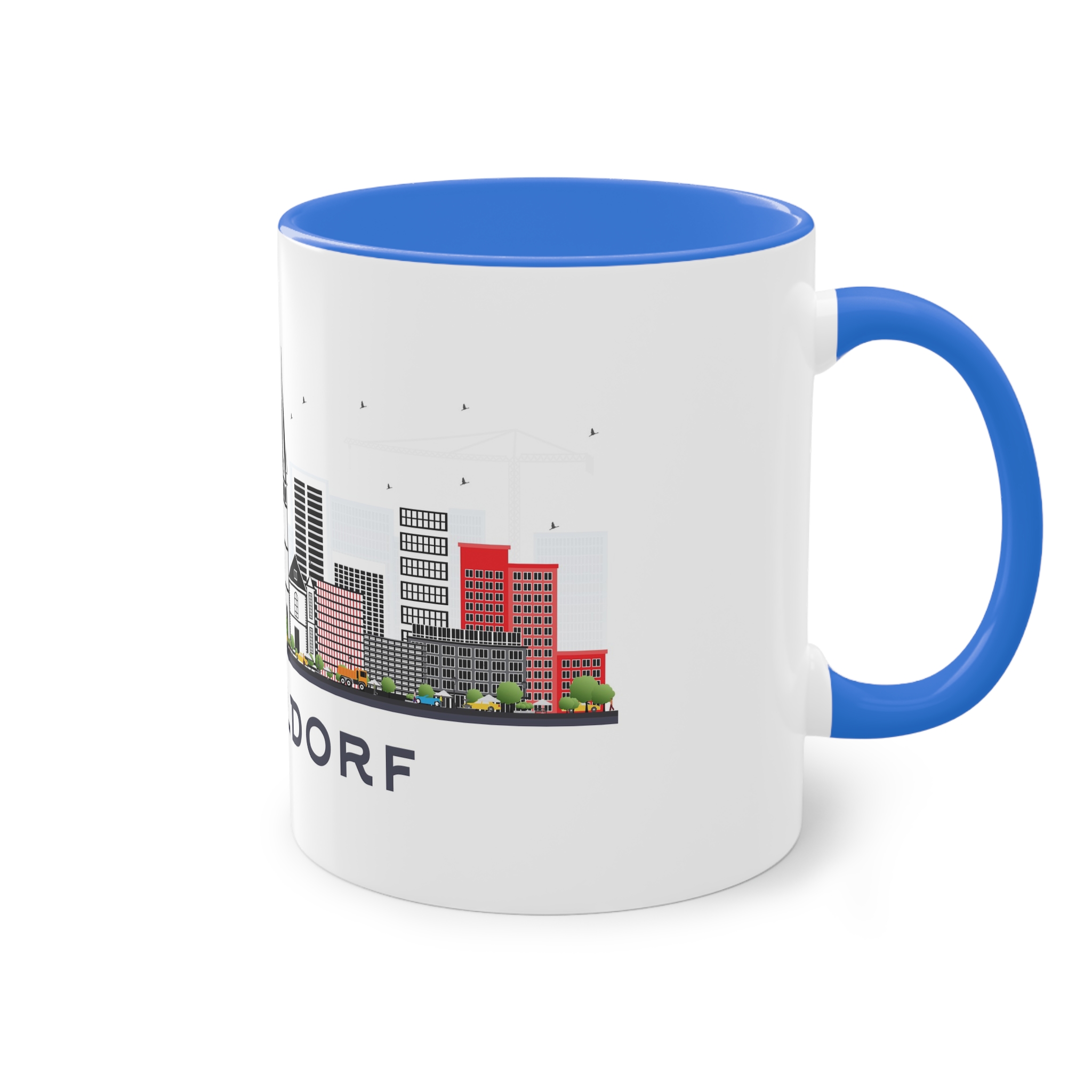 Dusseldorf Isolated Two Tone Coffee Mug 11oz - Image 40
