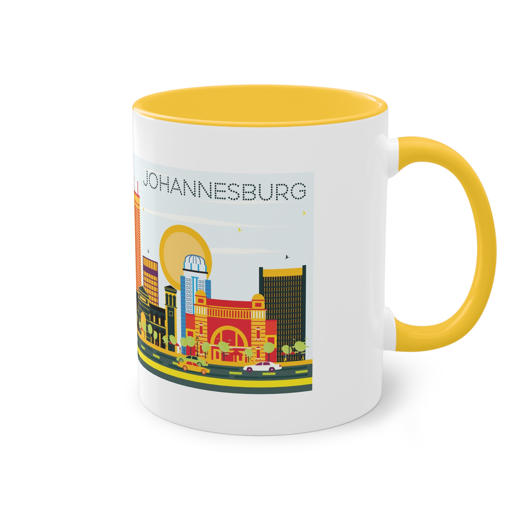 Johannesburg Color Two Tone Coffee Mug 11oz - Image 20