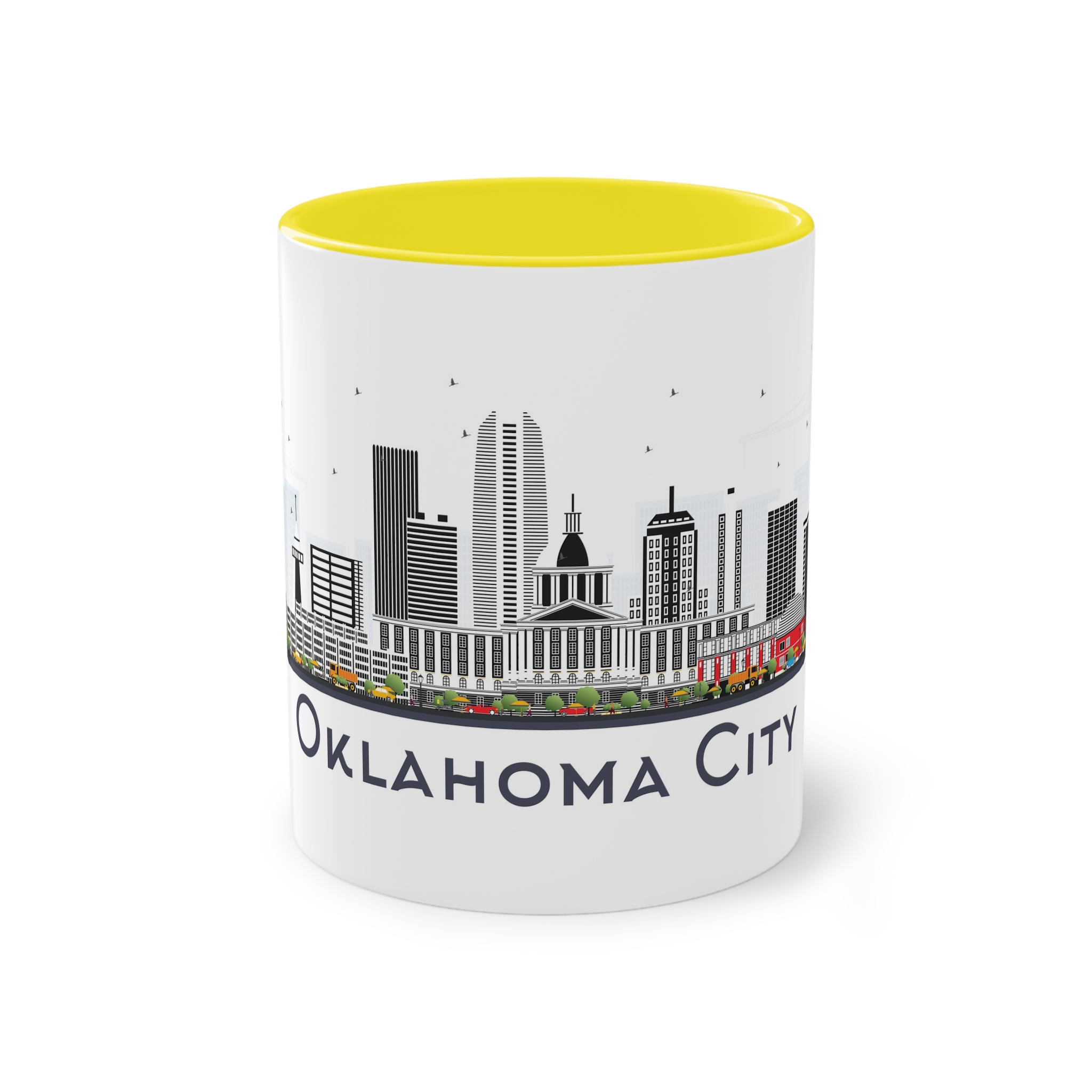 Oklahoma City Isolated Two Tone Coffee Mug 11oz - Image 21