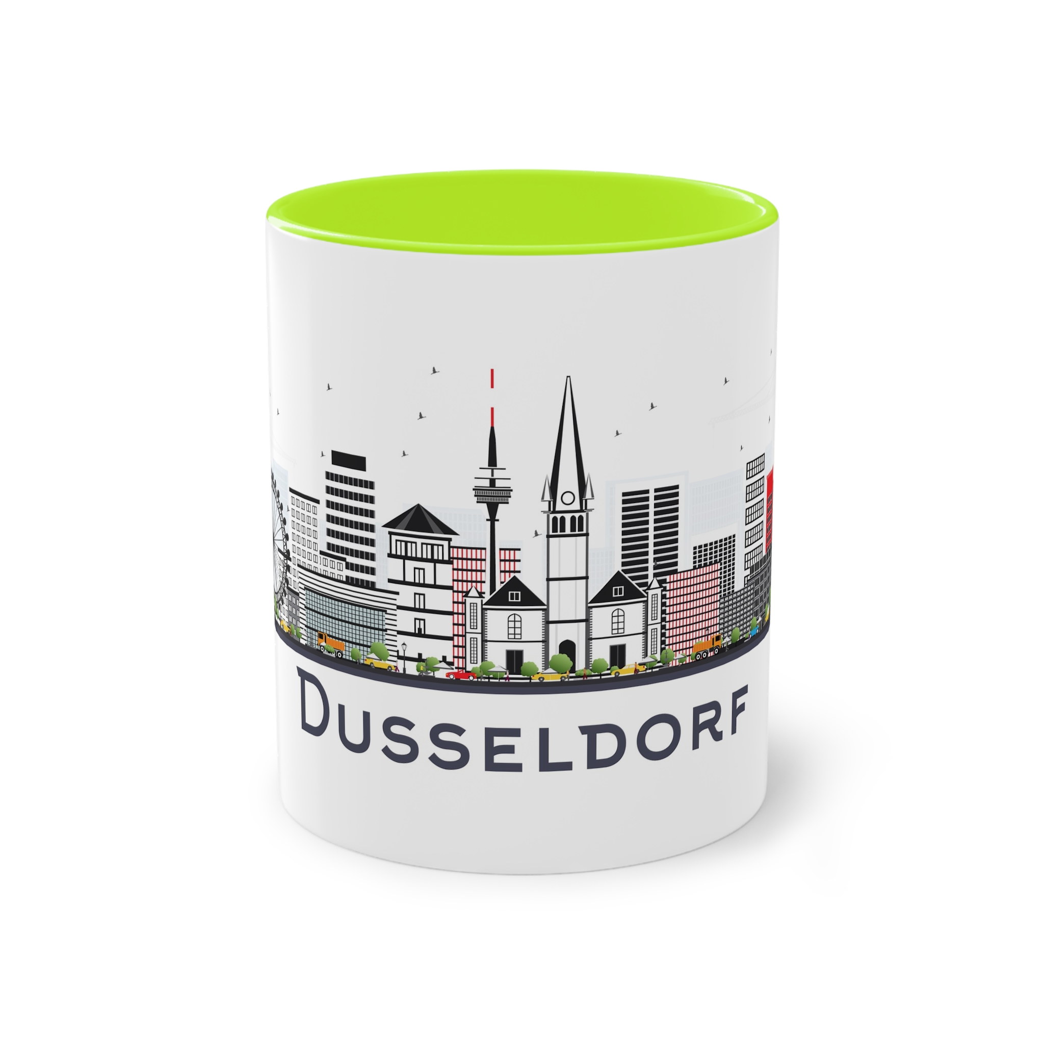 Dusseldorf Isolated Two Tone Coffee Mug 11oz - Image 25