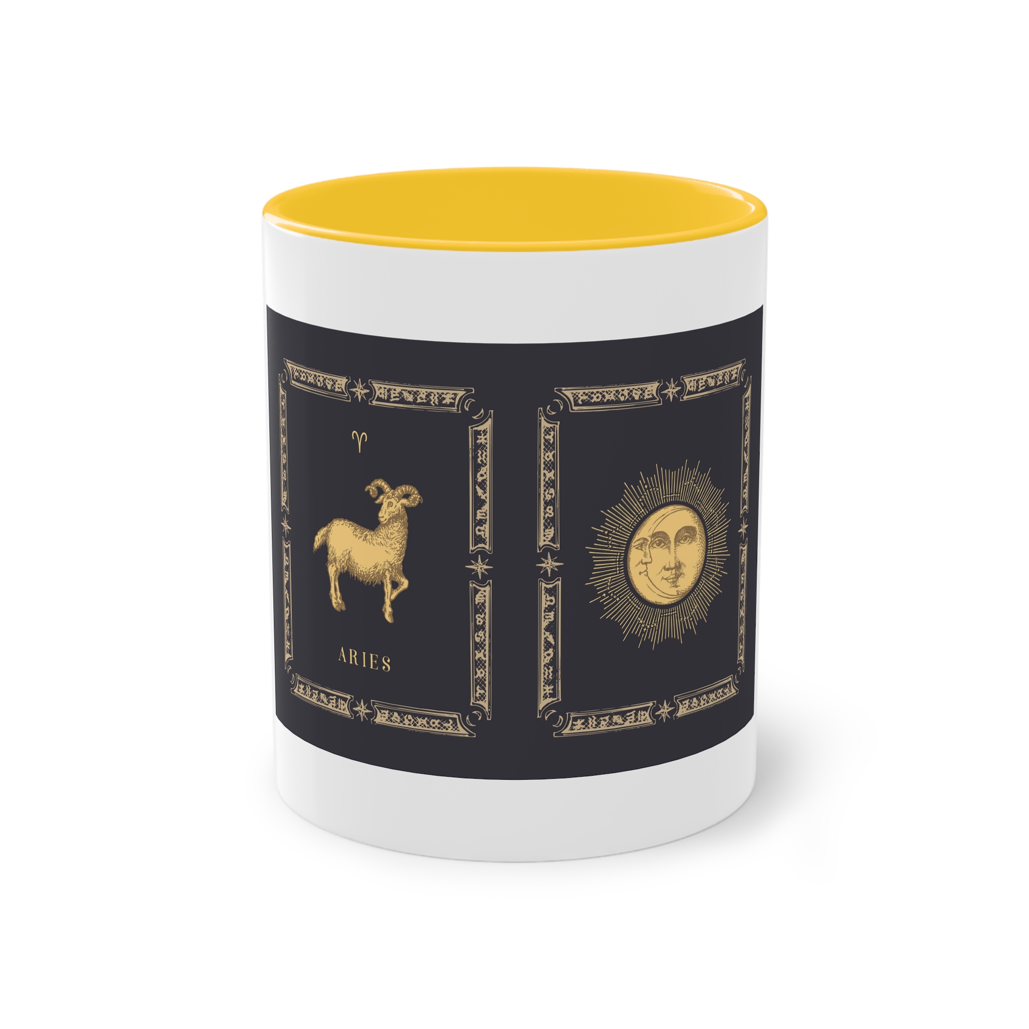Aries Zodiac 3 Two Tone Coffee Mug 11oz - Image 17