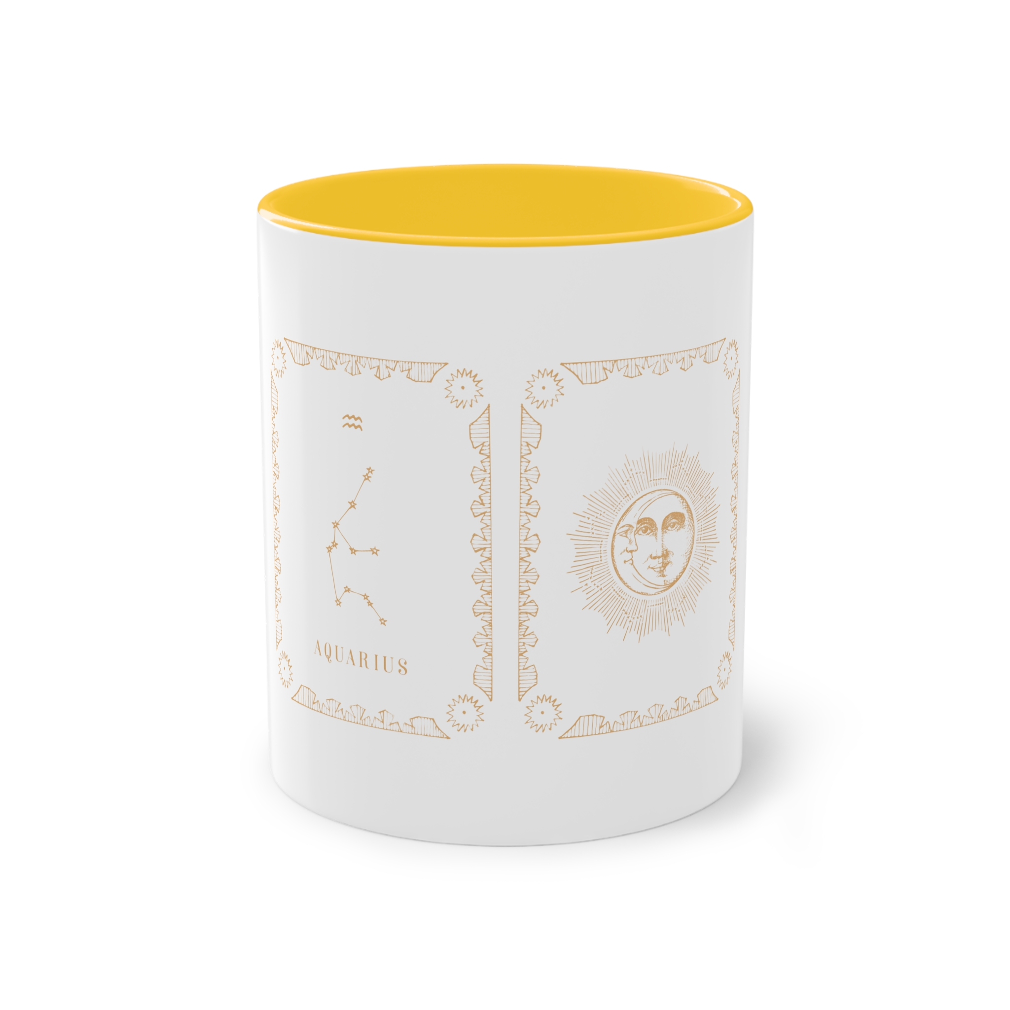 Aquarius Zodiac Two Tone Coffee Mug 11oz - Image 17