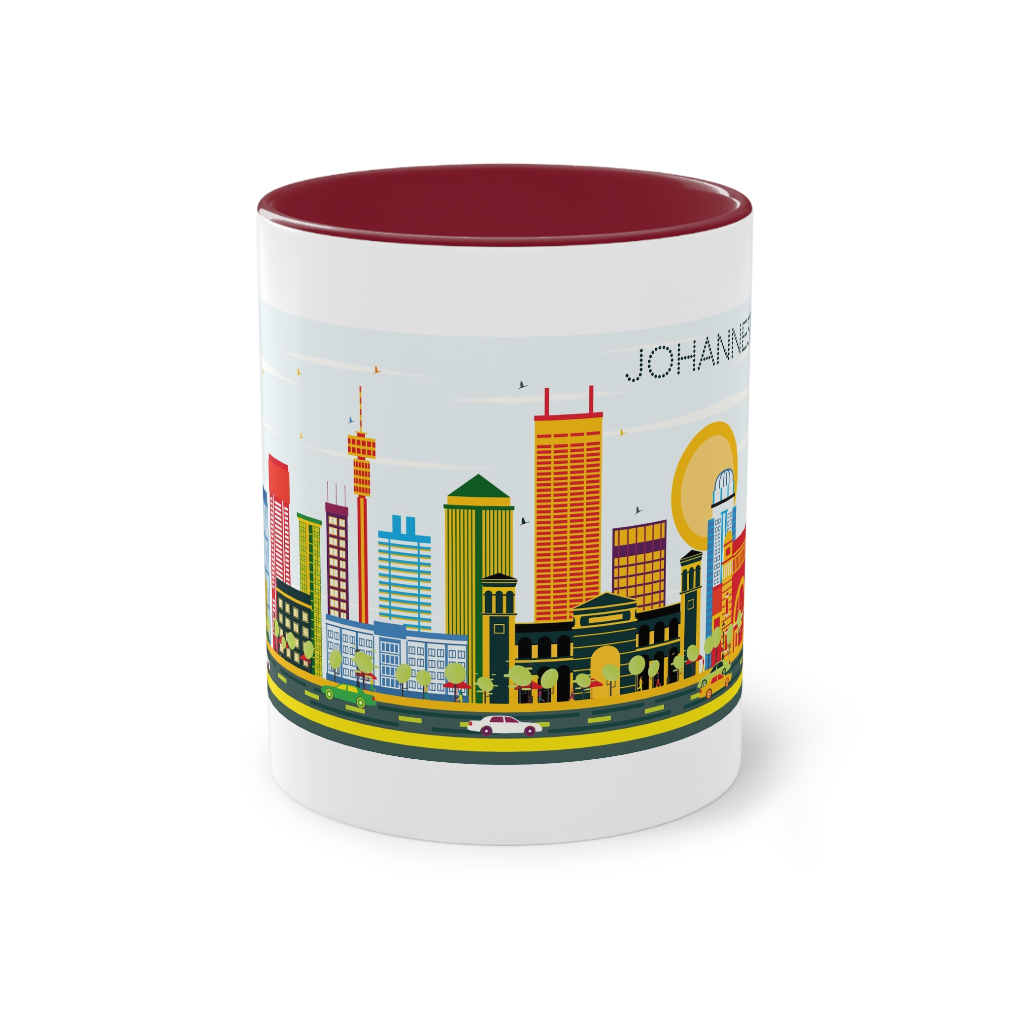 Johannesburg Color Two Tone Coffee Mug 11oz - Image 5