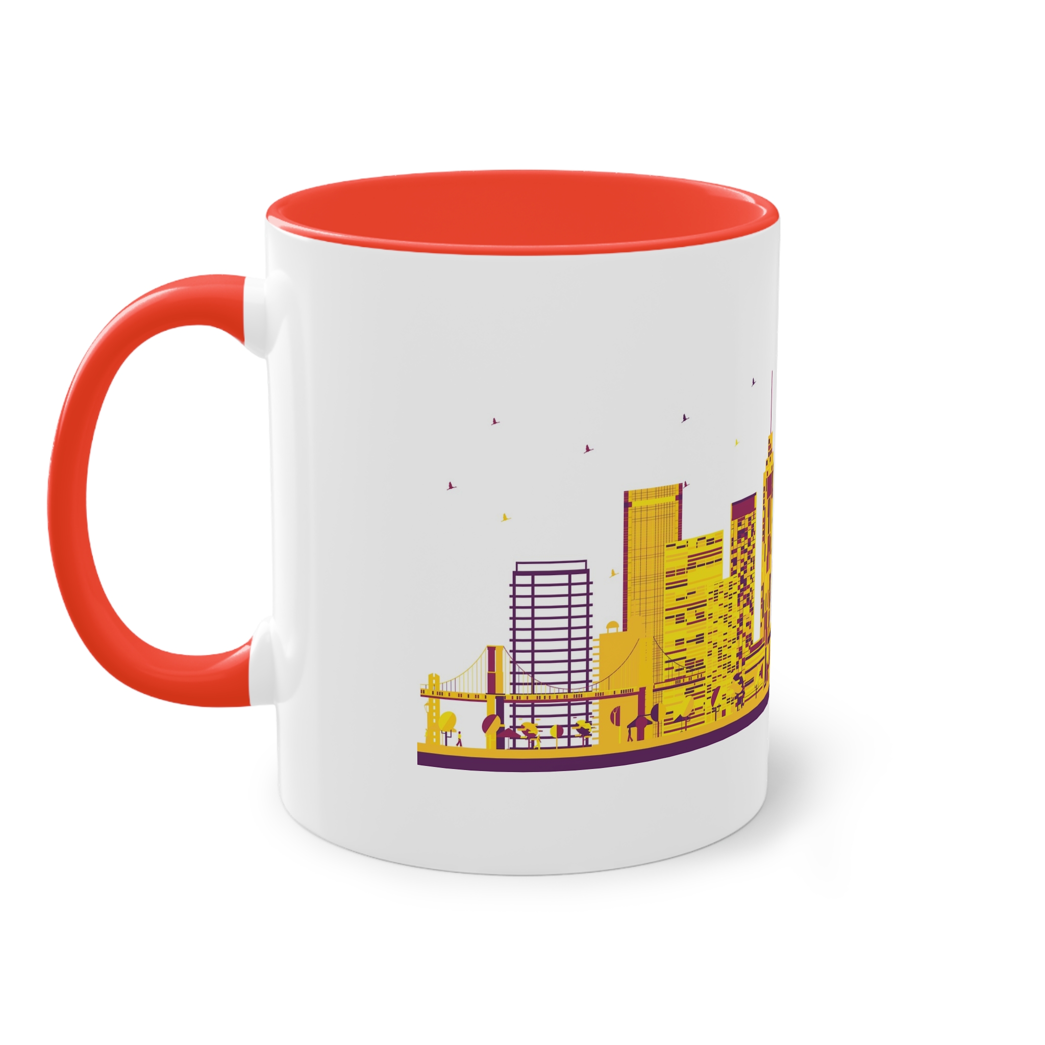 New York Color Ver 1 Two Tone Coffee Mug 11oz - Image 3