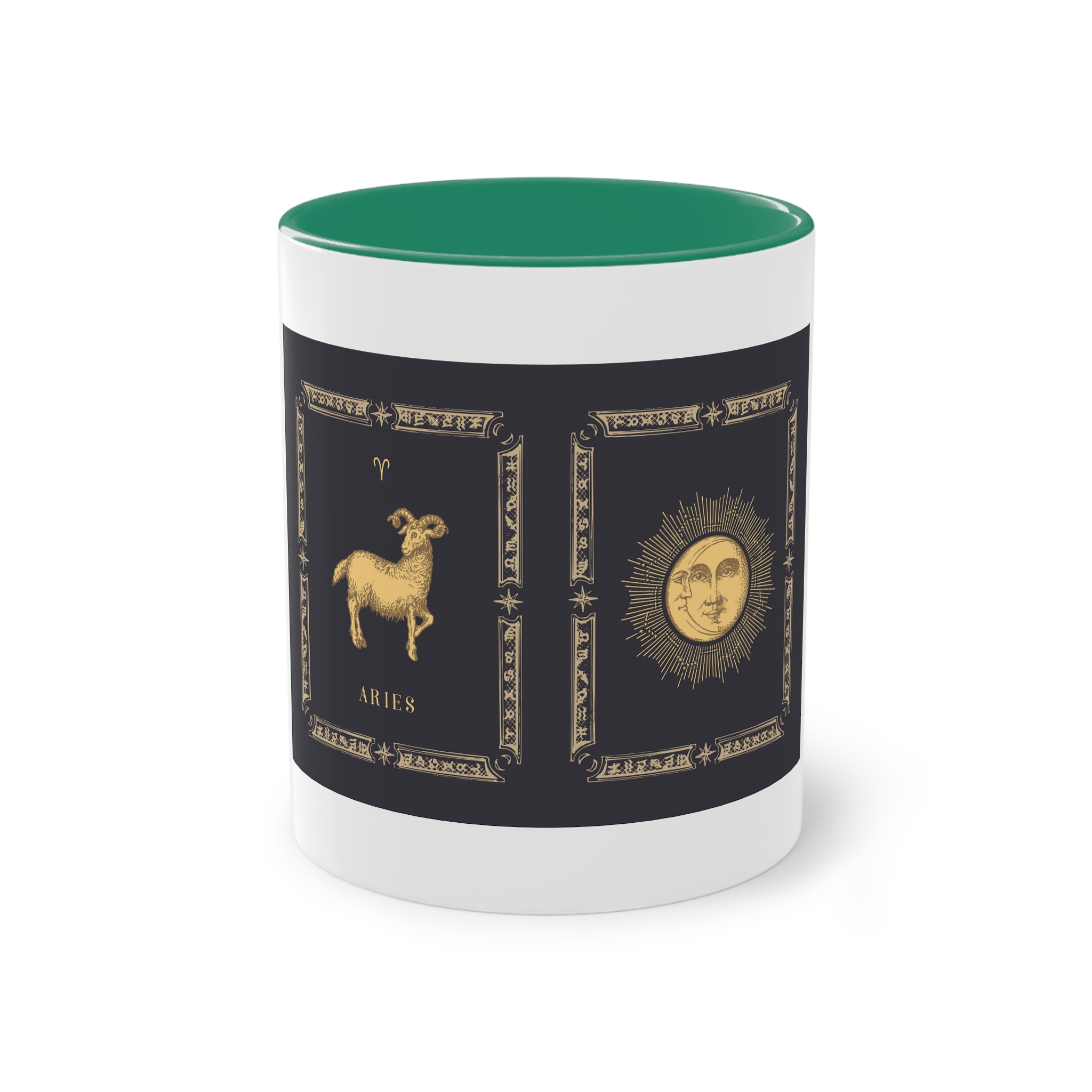 Aries Zodiac 3 Two Tone Coffee Mug 11oz - Image 29