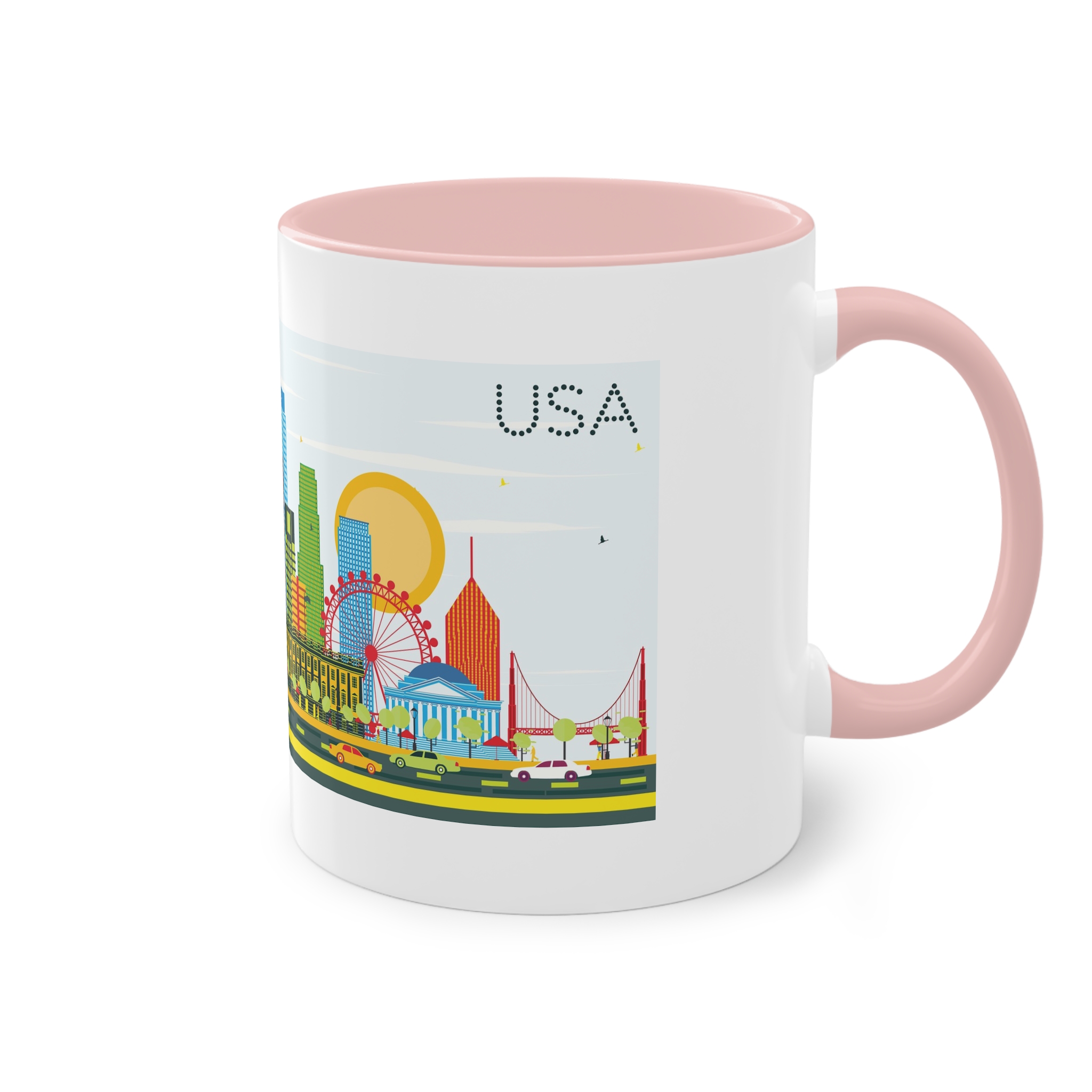 Usa Color Two Tone Coffee Mug 11oz - Image 48
