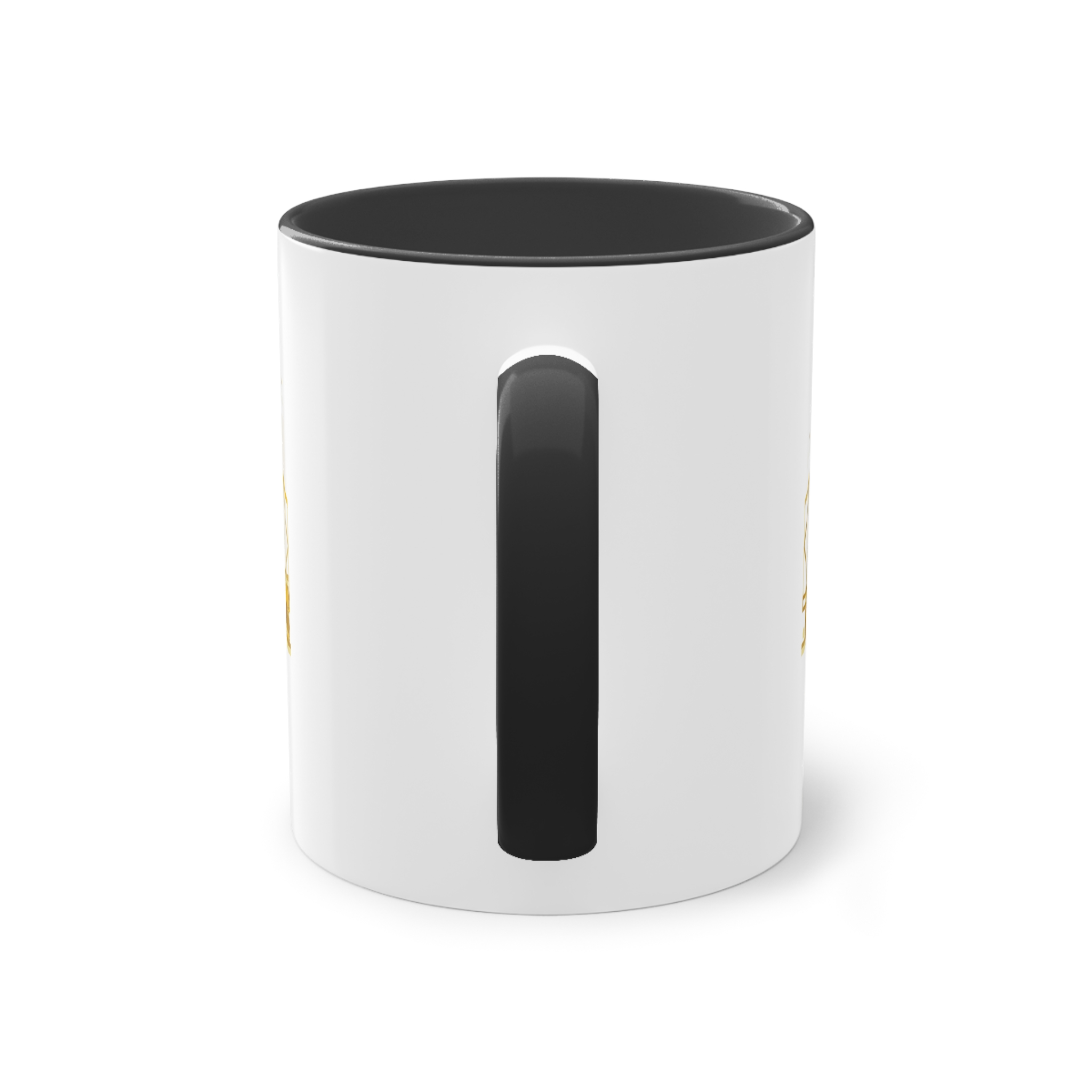Kolkata Silhouette Golden 1 Two Tone Coffee Mug 11oz - Image 10