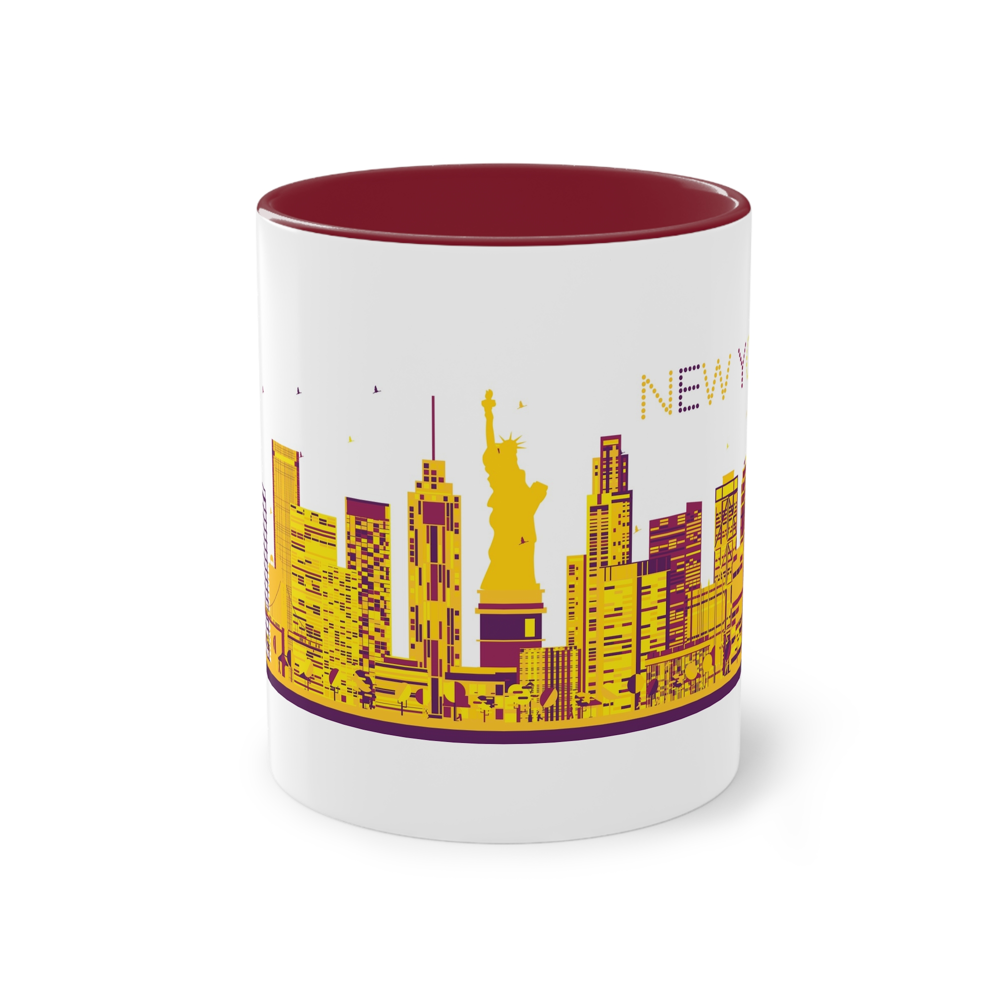 New York Color Ver 1 Two Tone Coffee Mug 11oz - Image 5