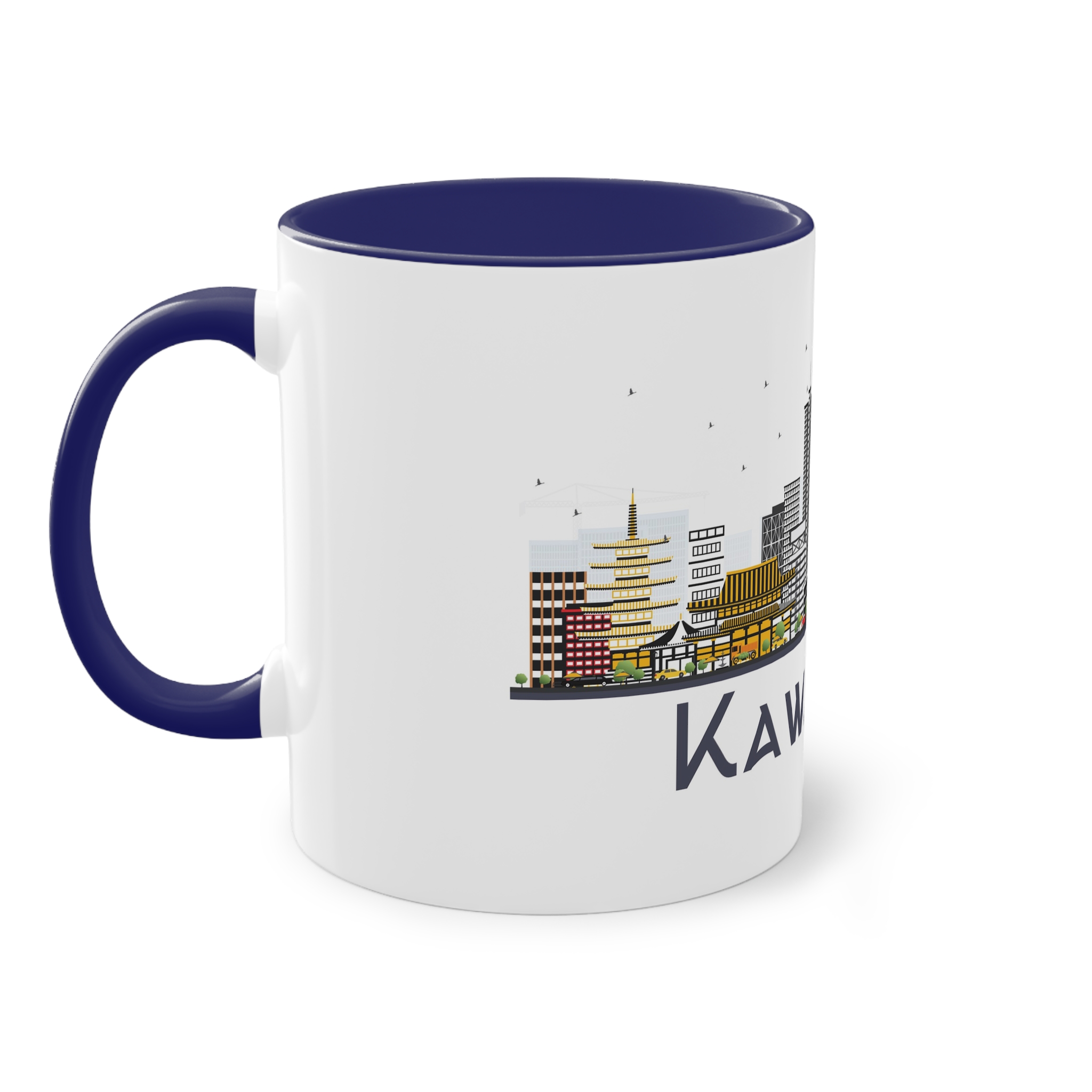 Kawasaki Isolated Two Tone Coffee Mug 11oz - Image 43