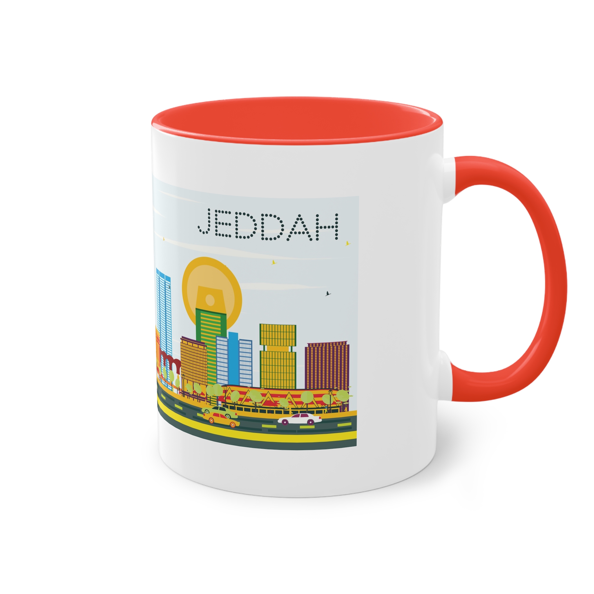 Jeddah Color Two Tone Coffee Mug 11oz - Image 4