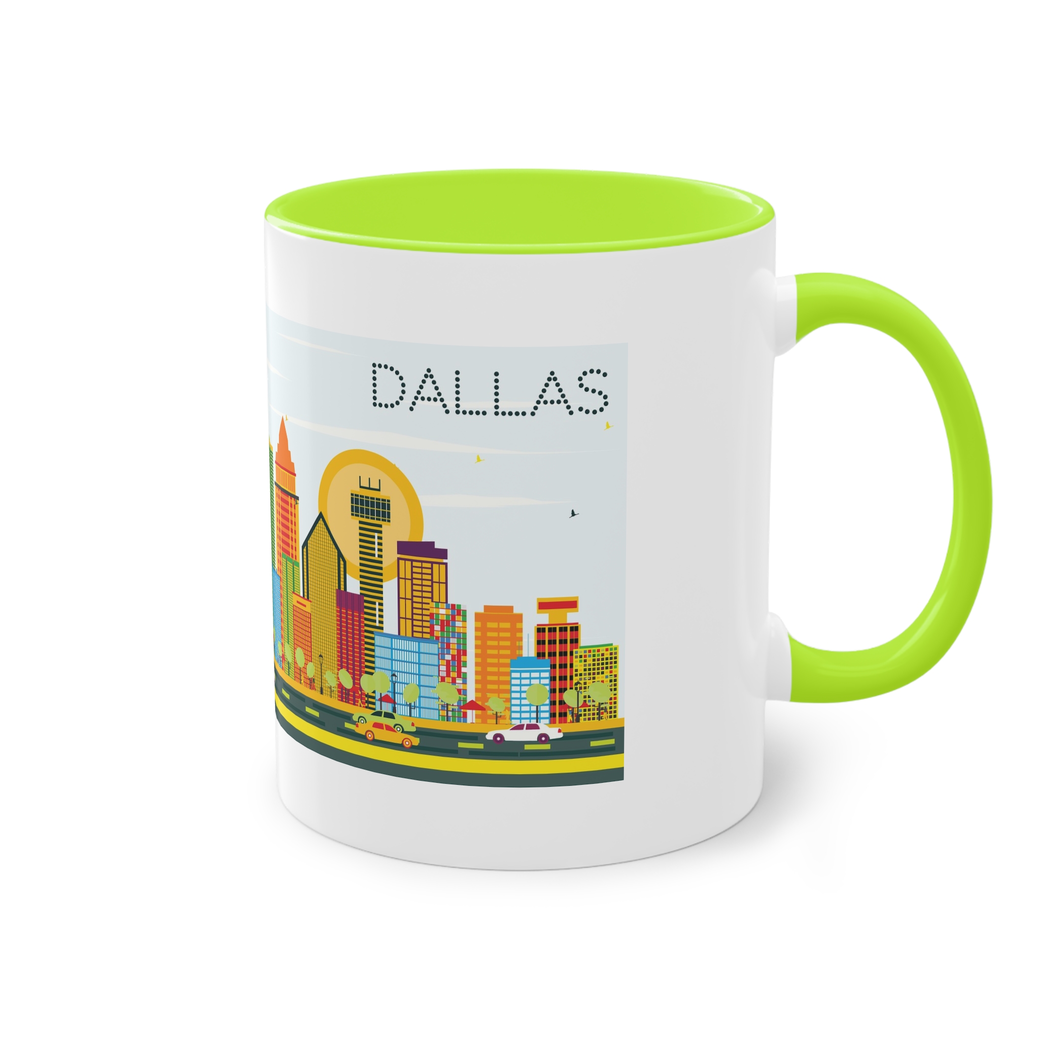 Dallas Color Two Tone Coffee Mug 11oz - Image 28