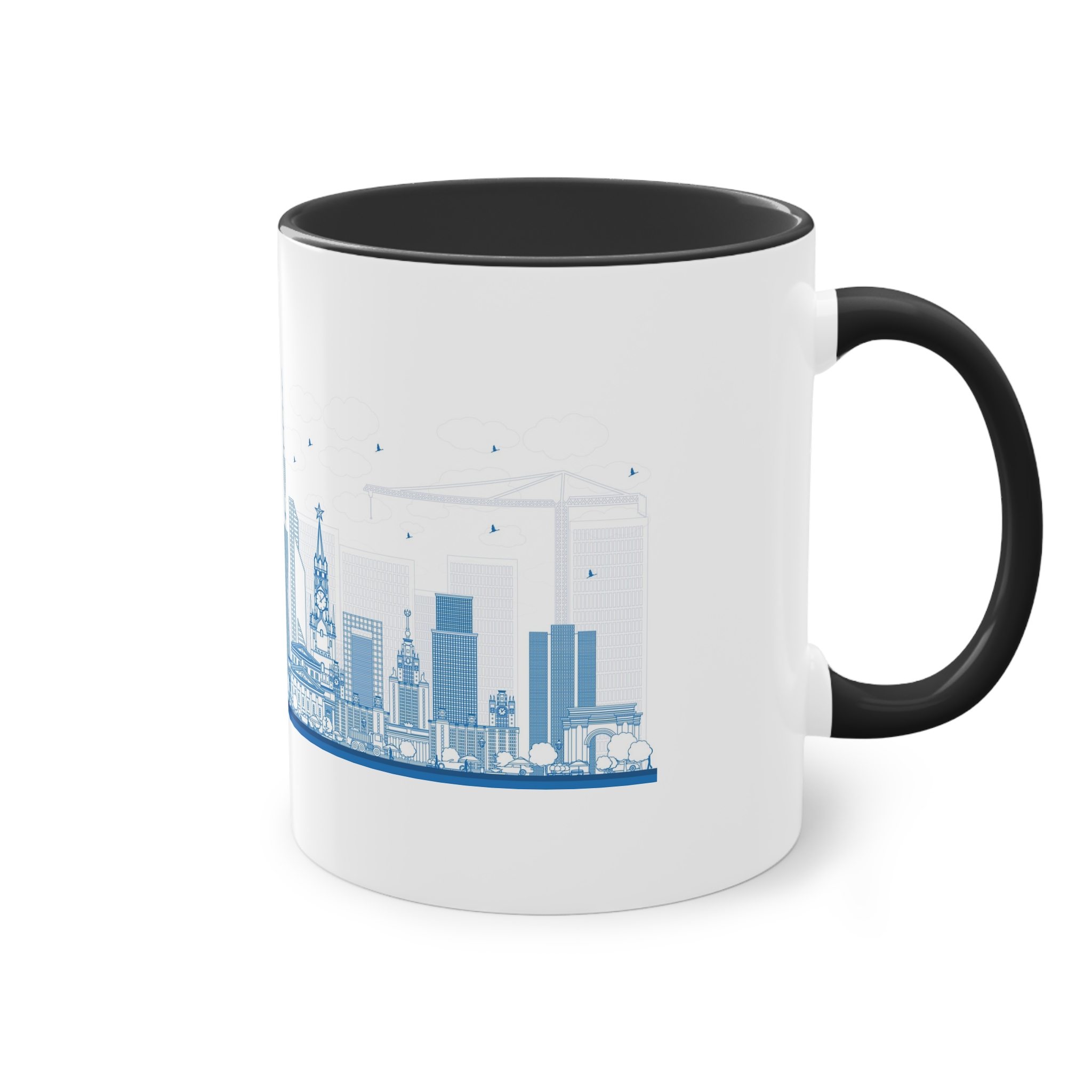 Moscow New Outline Two Tone Coffee Mug 11oz - Image 12