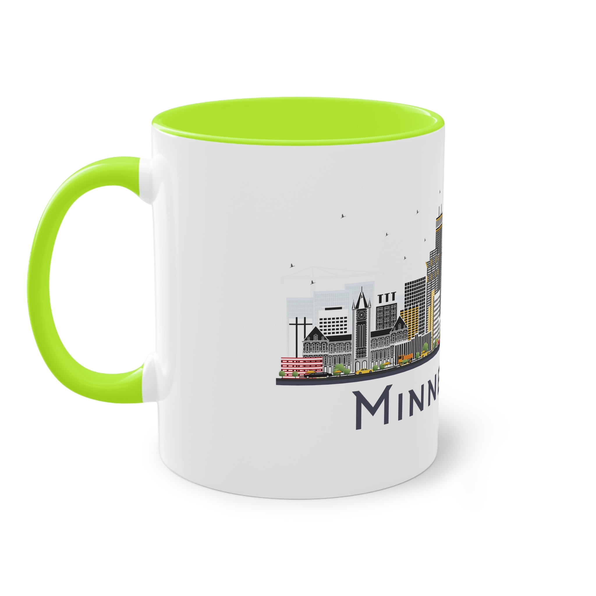 Minneapolis Isolated Two Tone Coffee Mug 11oz - Image 27
