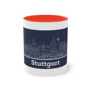 Stuttgart Outline Inverse Two Tone Coffee Mug 11oz