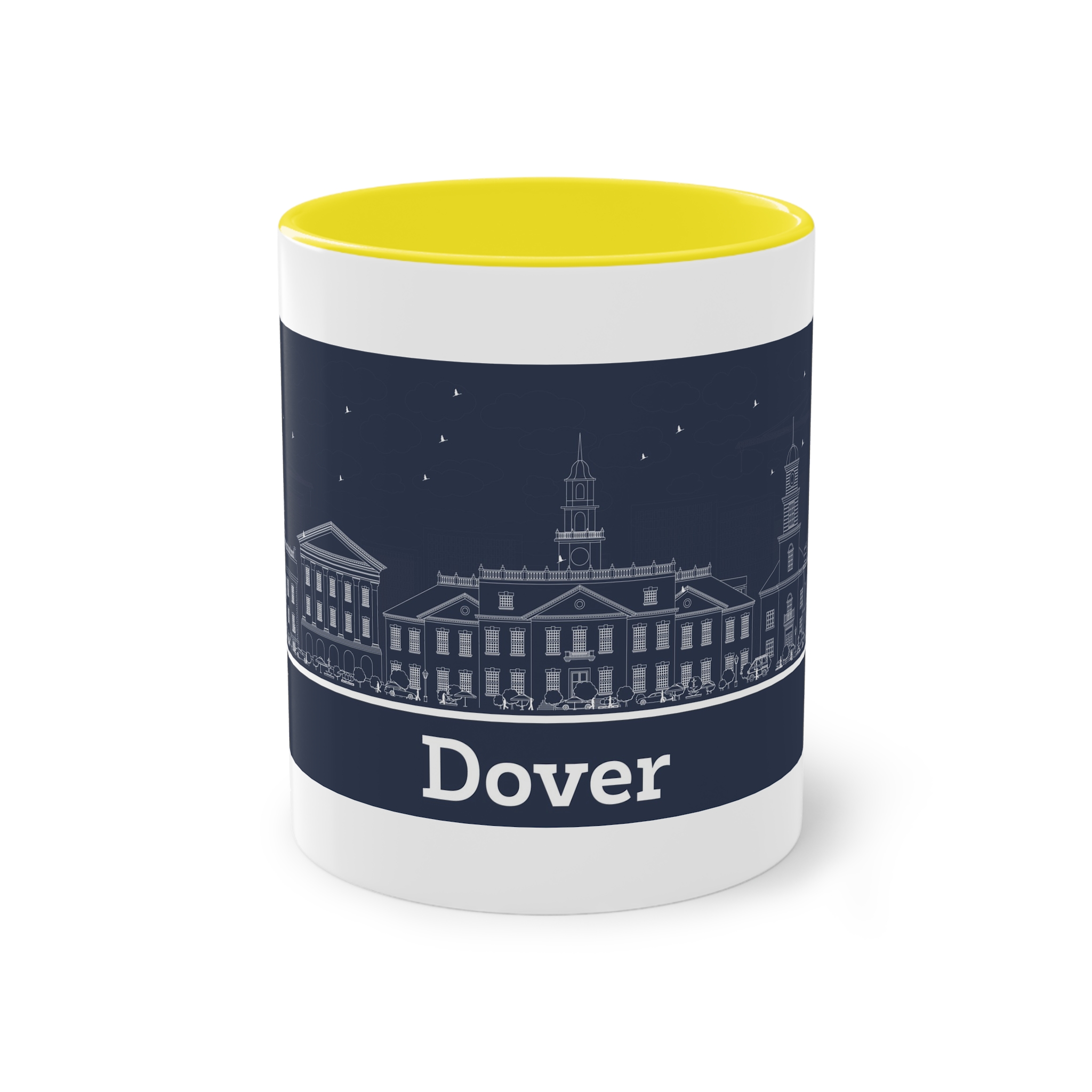 Dover Outline Inverse Two Tone Coffee Mug 11oz - Image 21