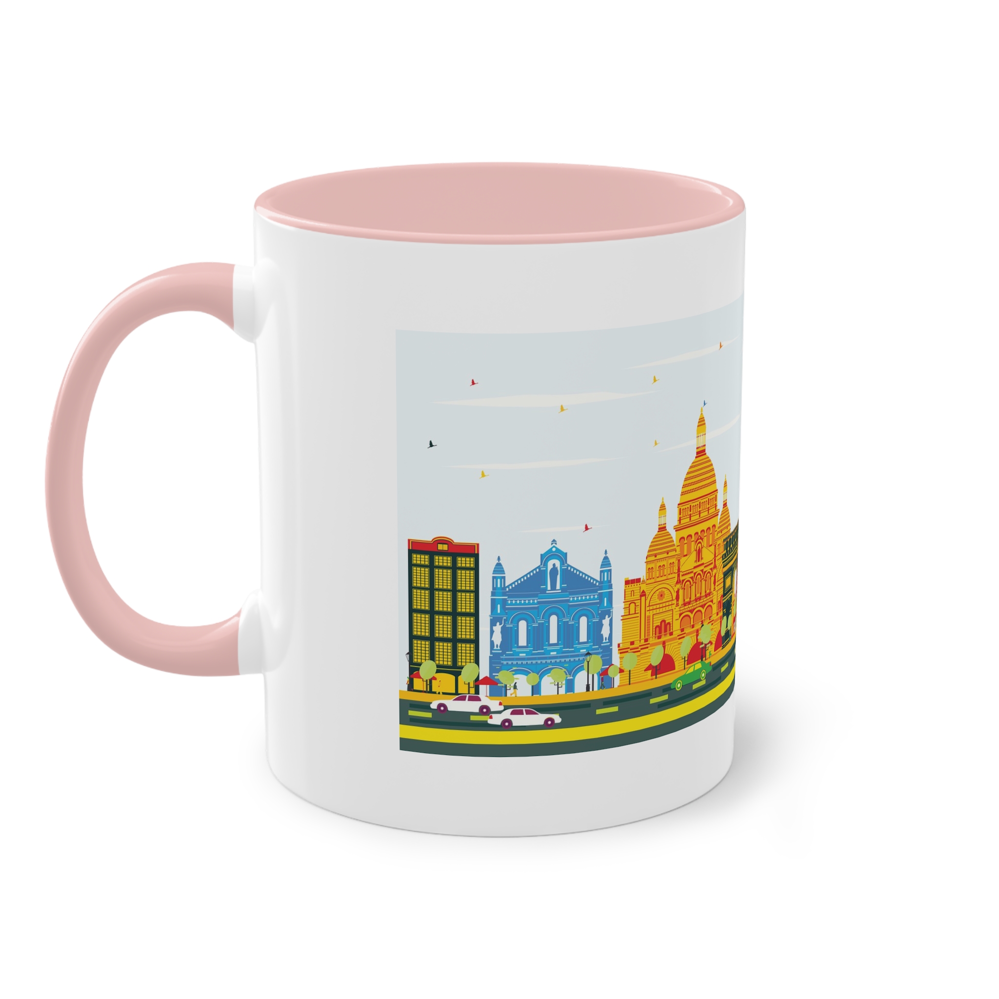 Paris Color Two Tone Coffee Mug 11oz - Image 47