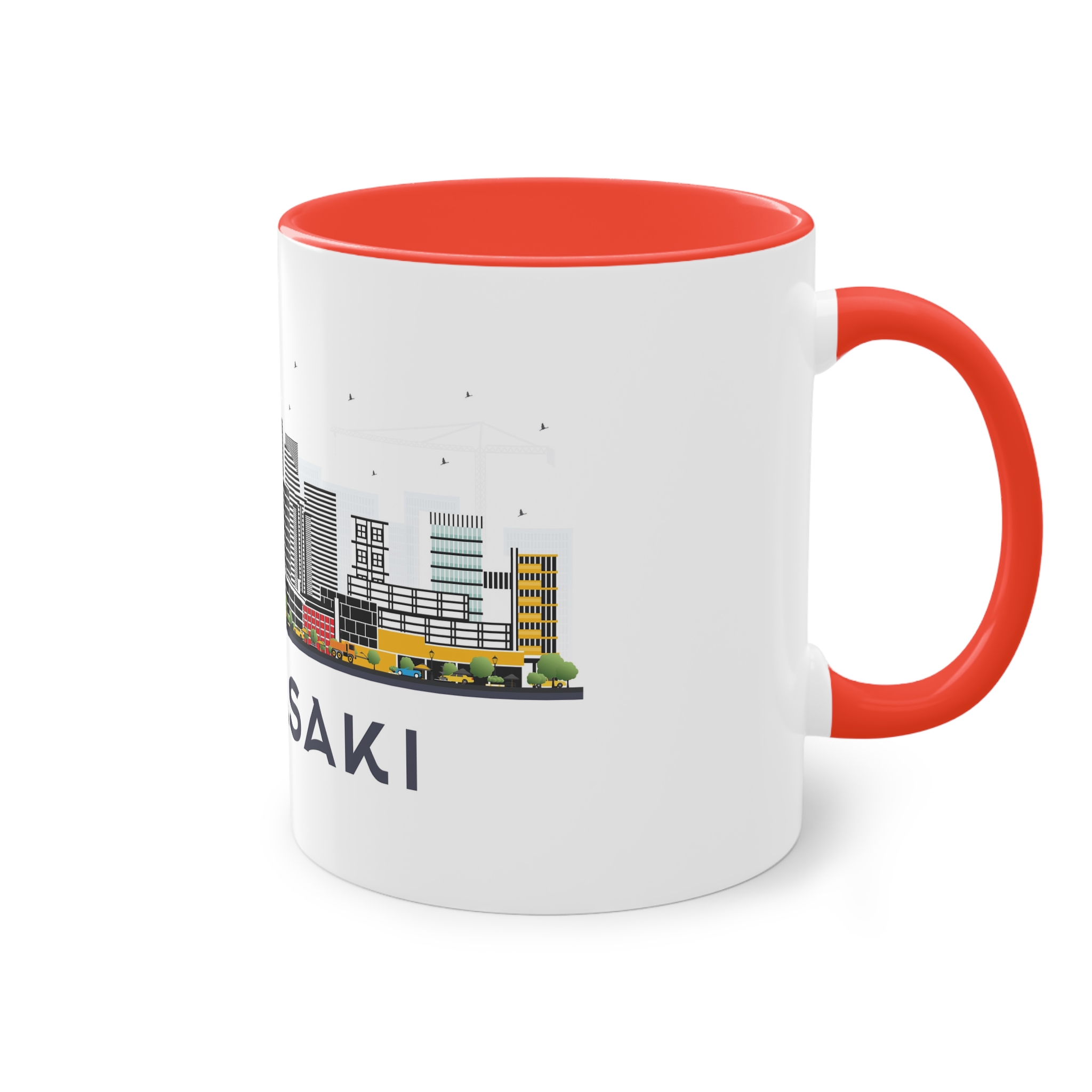 Kawasaki Isolated Two Tone Coffee Mug 11oz - Image 4