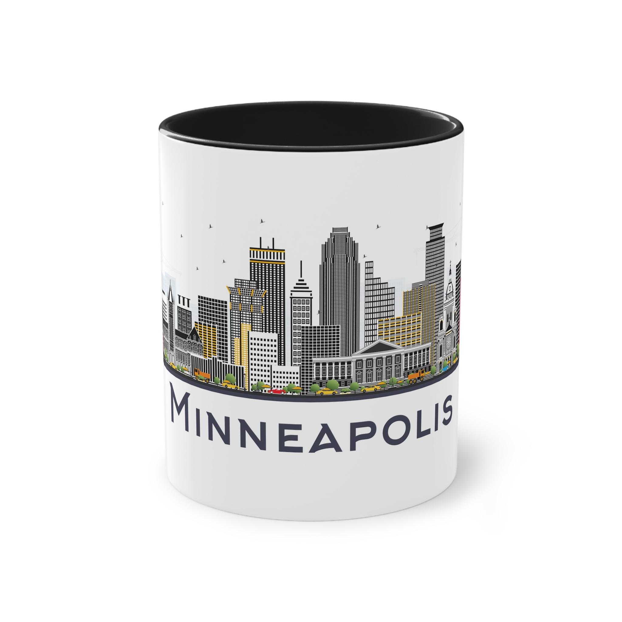 Minneapolis Isolated Two Tone Coffee Mug 11oz - Image 9