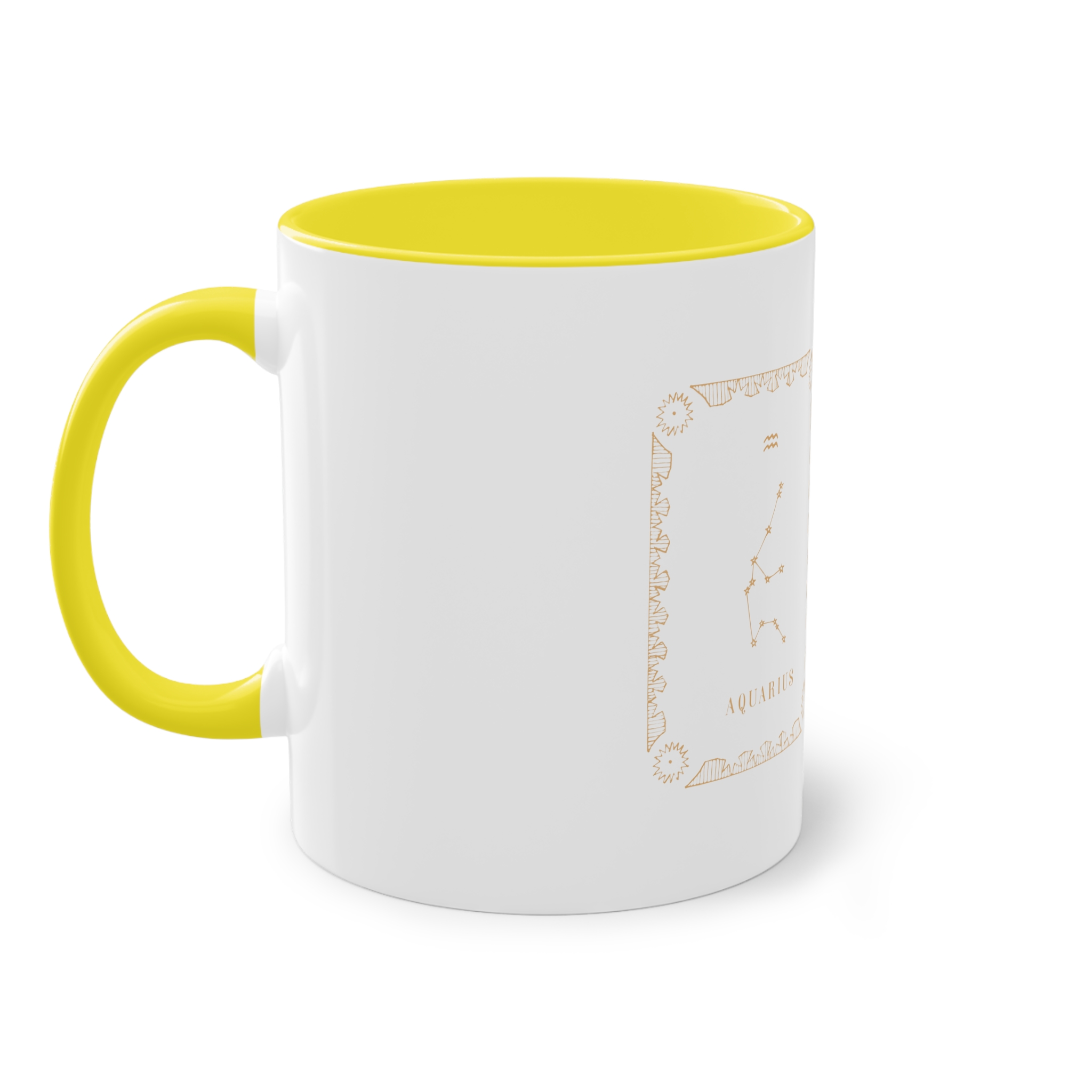 Aquarius Zodiac Two Tone Coffee Mug 11oz - Image 23