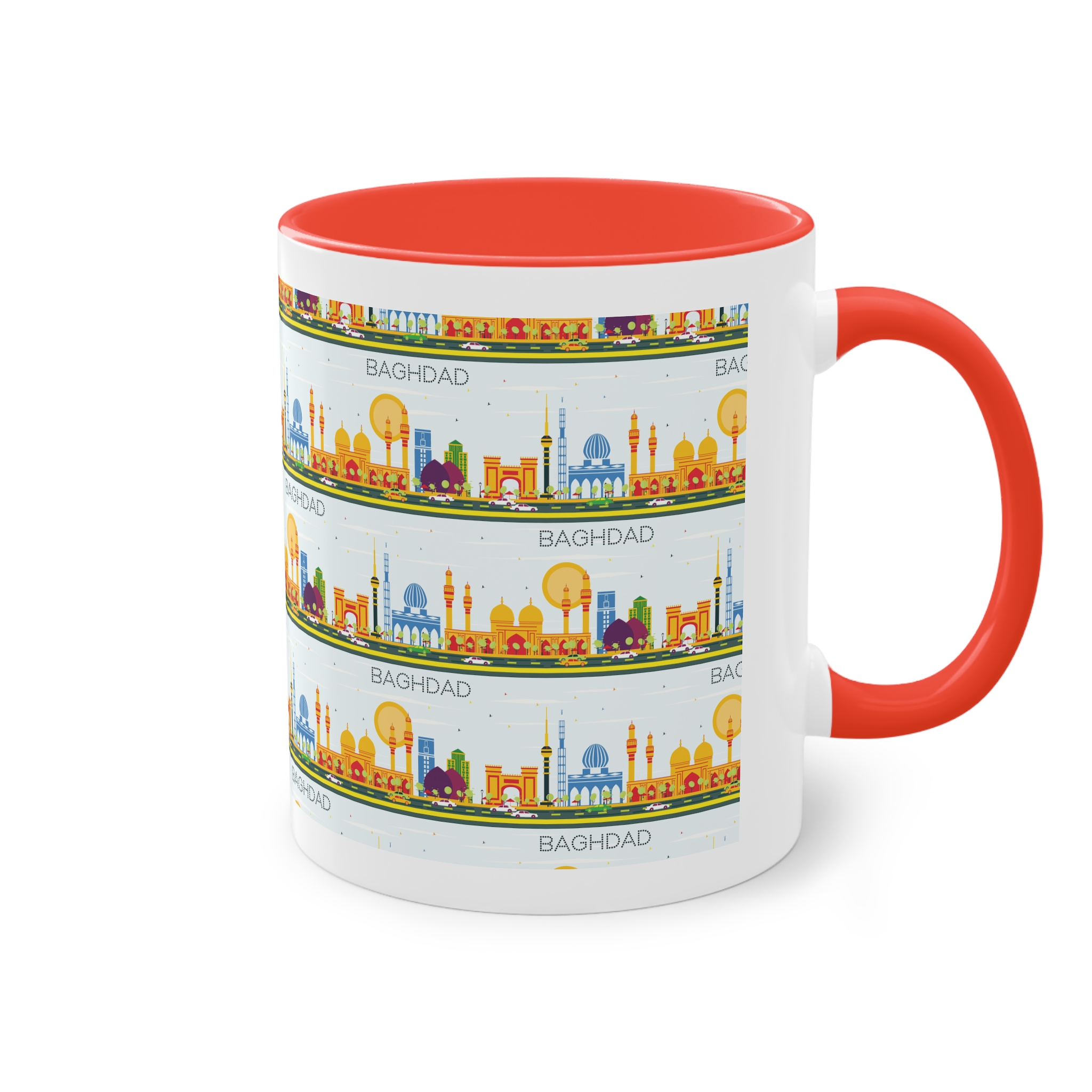 Baghdad Color Two Tone Coffee Mug 11oz - Image 4