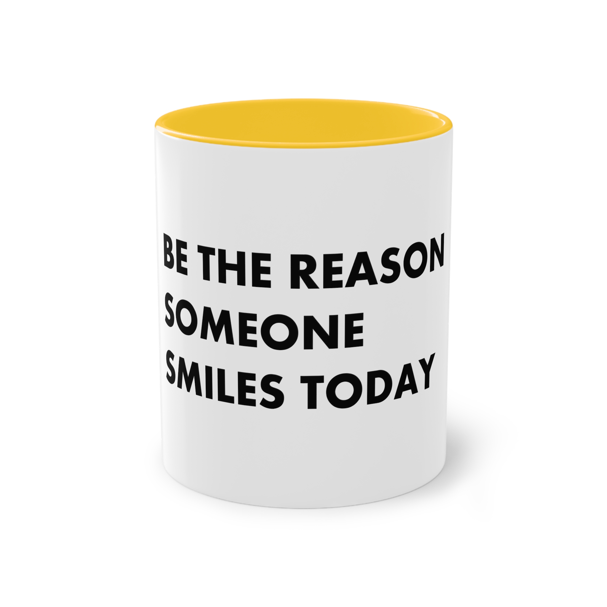 Be Reason Someone Smiles Today Two Tone Coffee Mug 11oz - Image 17