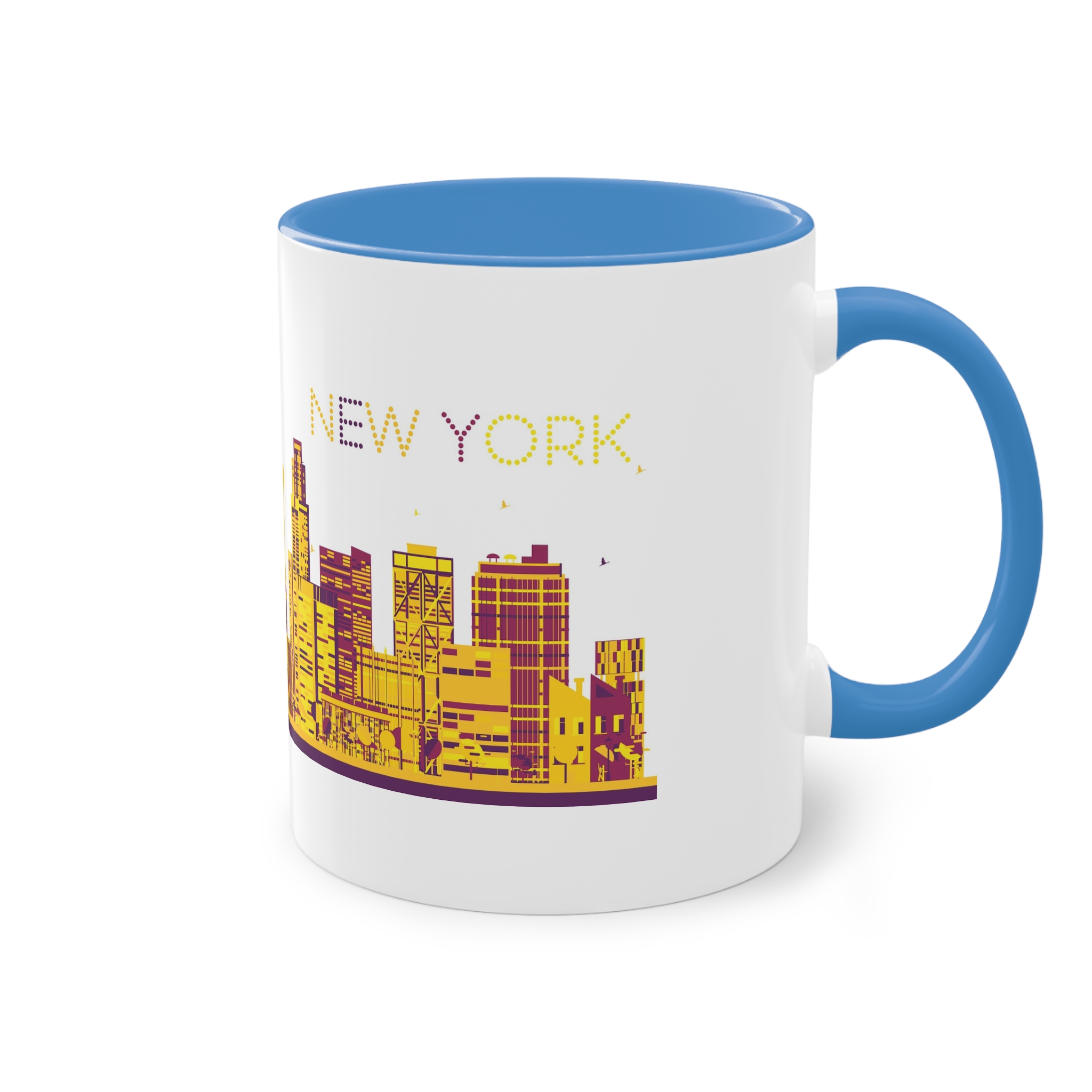 New York Color Ver 1 Two Tone Coffee Mug 11oz - Image 36
