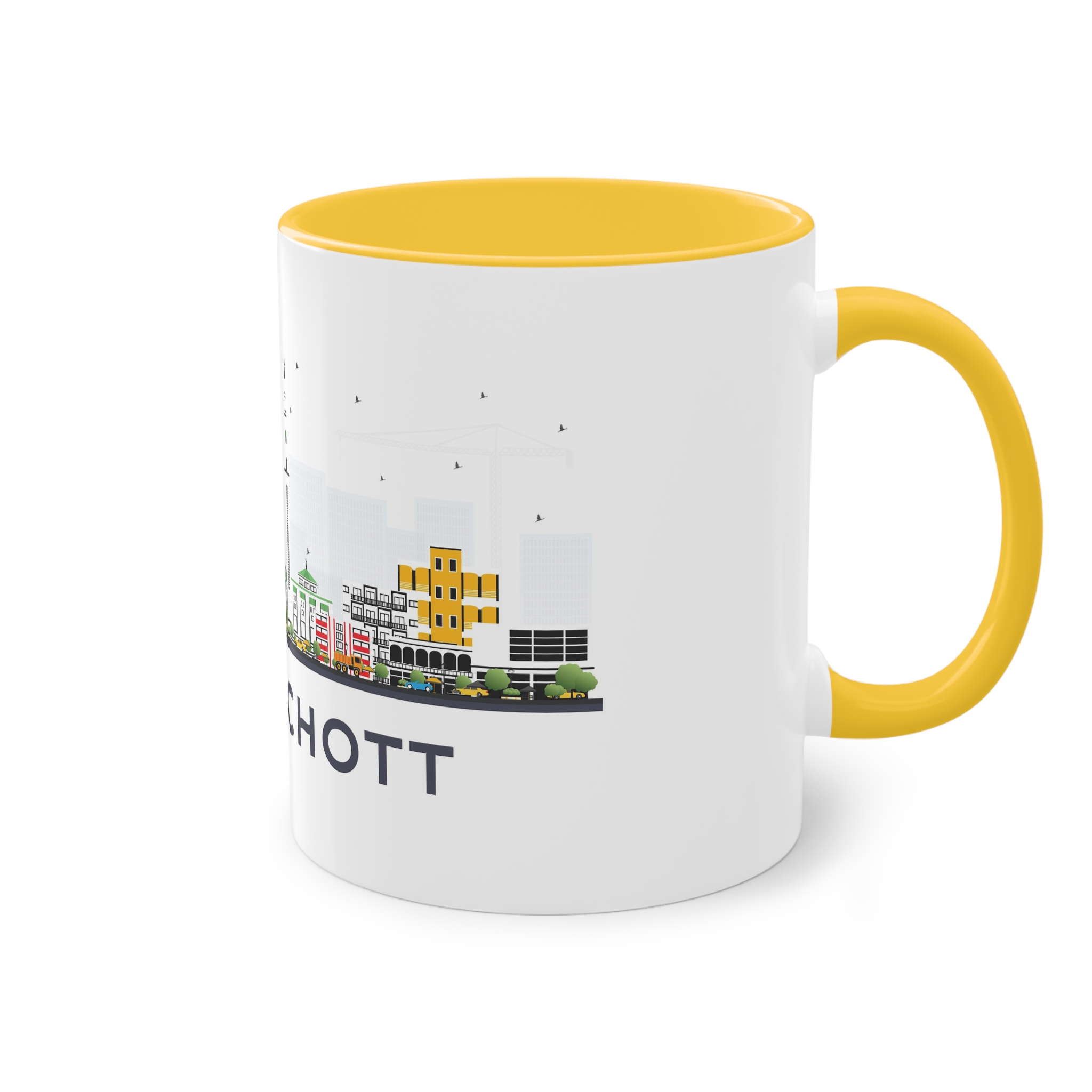 Nouakchott Isolated Two Tone Coffee Mug 11oz - Image 20