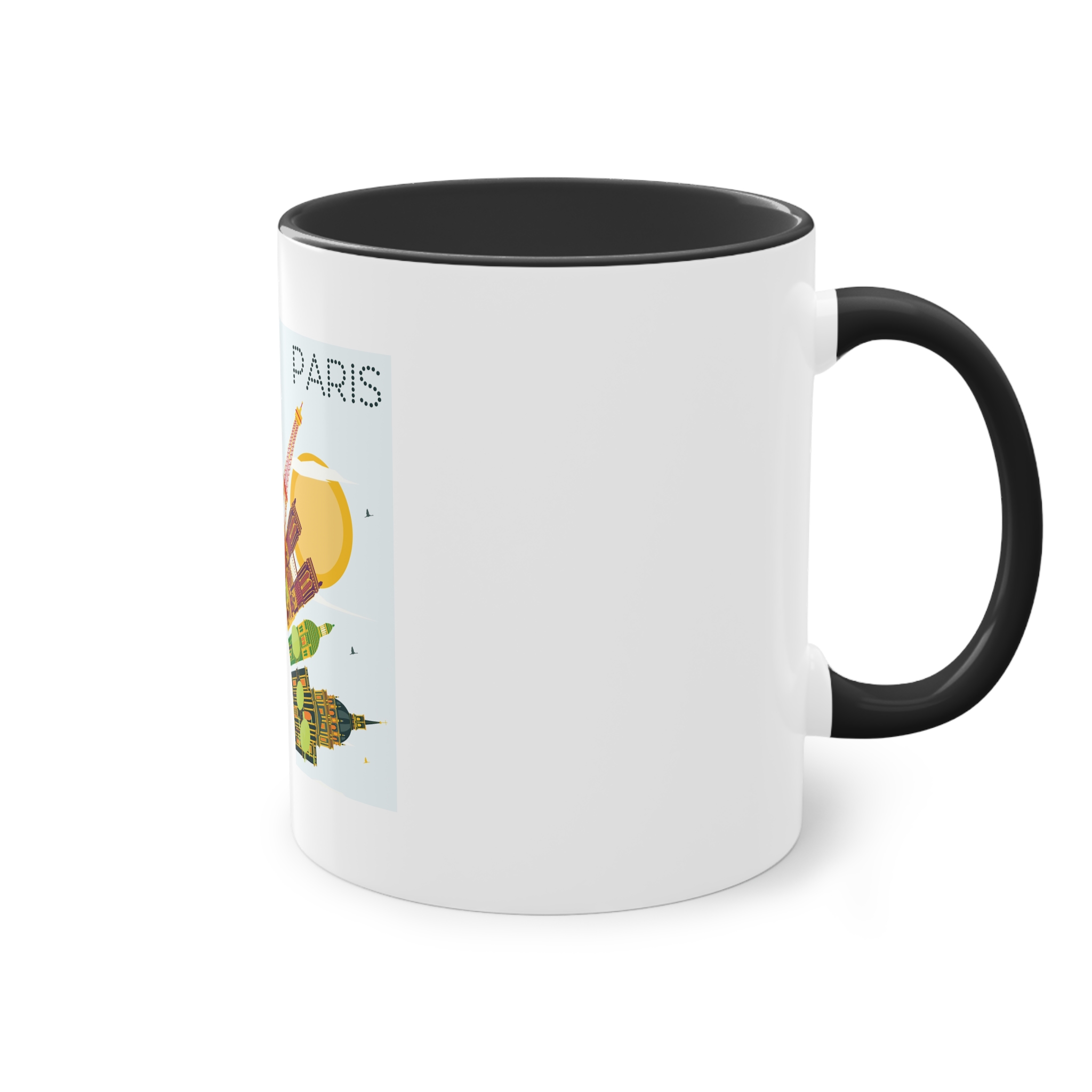 Paris Color Corner Cloud Two Tone Coffee Mug 11oz - Image 12