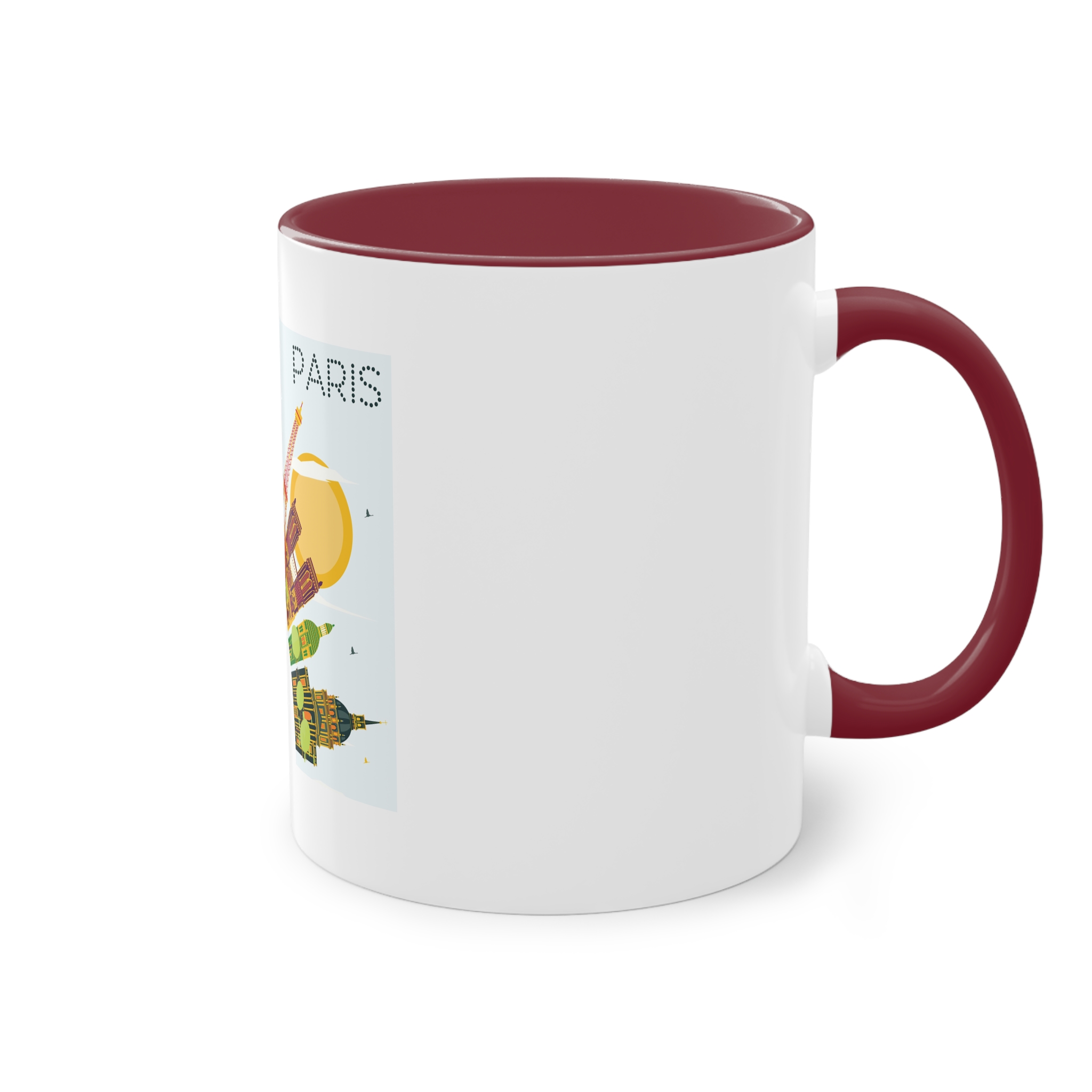 Paris Color Corner Cloud Two Tone Coffee Mug 11oz - Image 8
