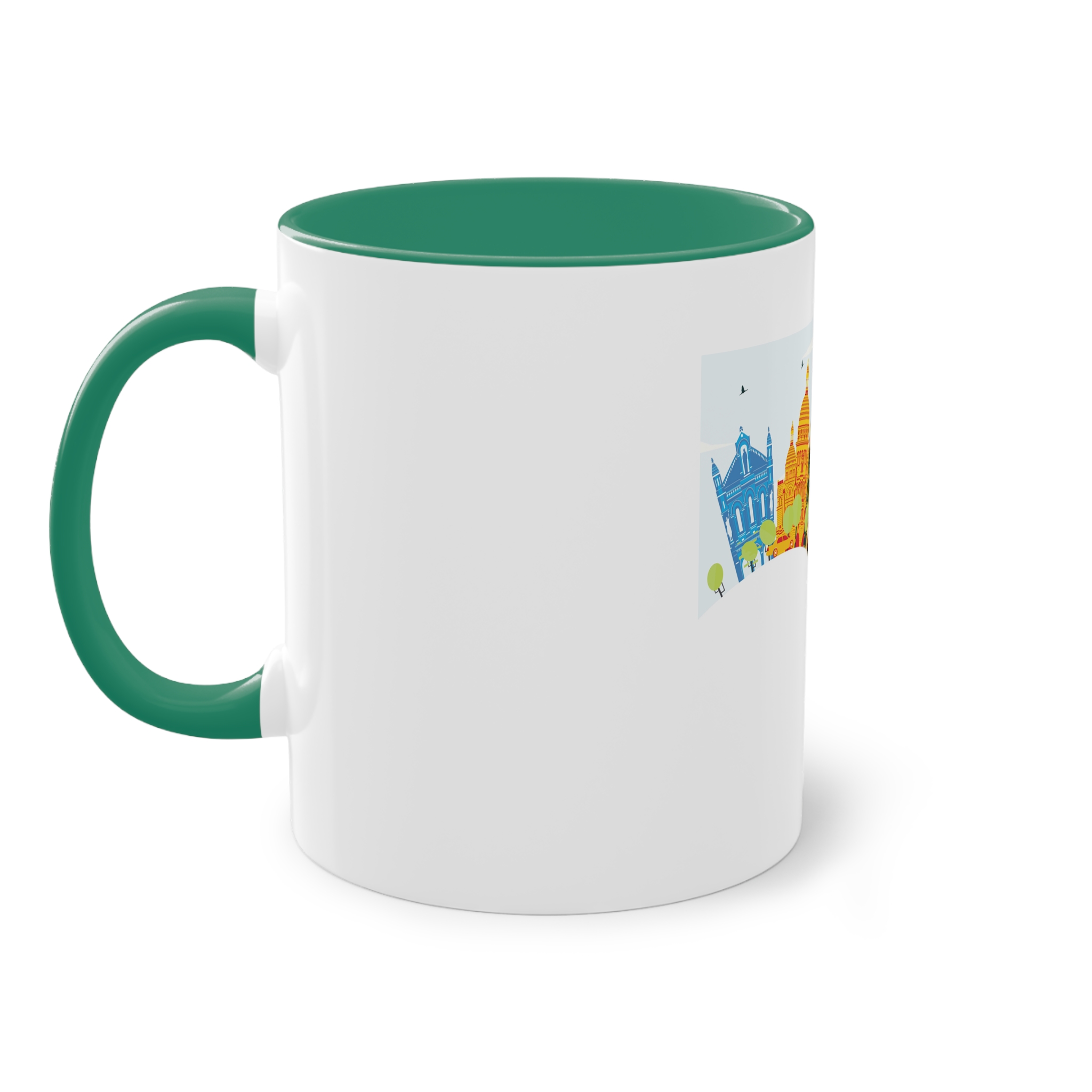 Paris Color Corner Cloud Two Tone Coffee Mug 11oz - Image 31