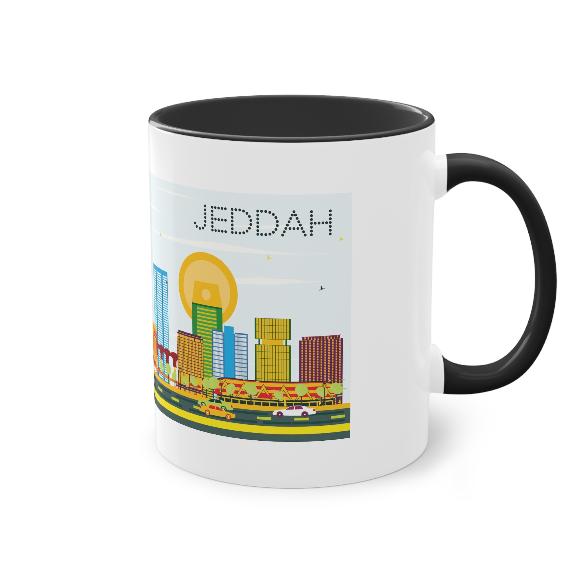 Jeddah Color Two Tone Coffee Mug 11oz - Image 12