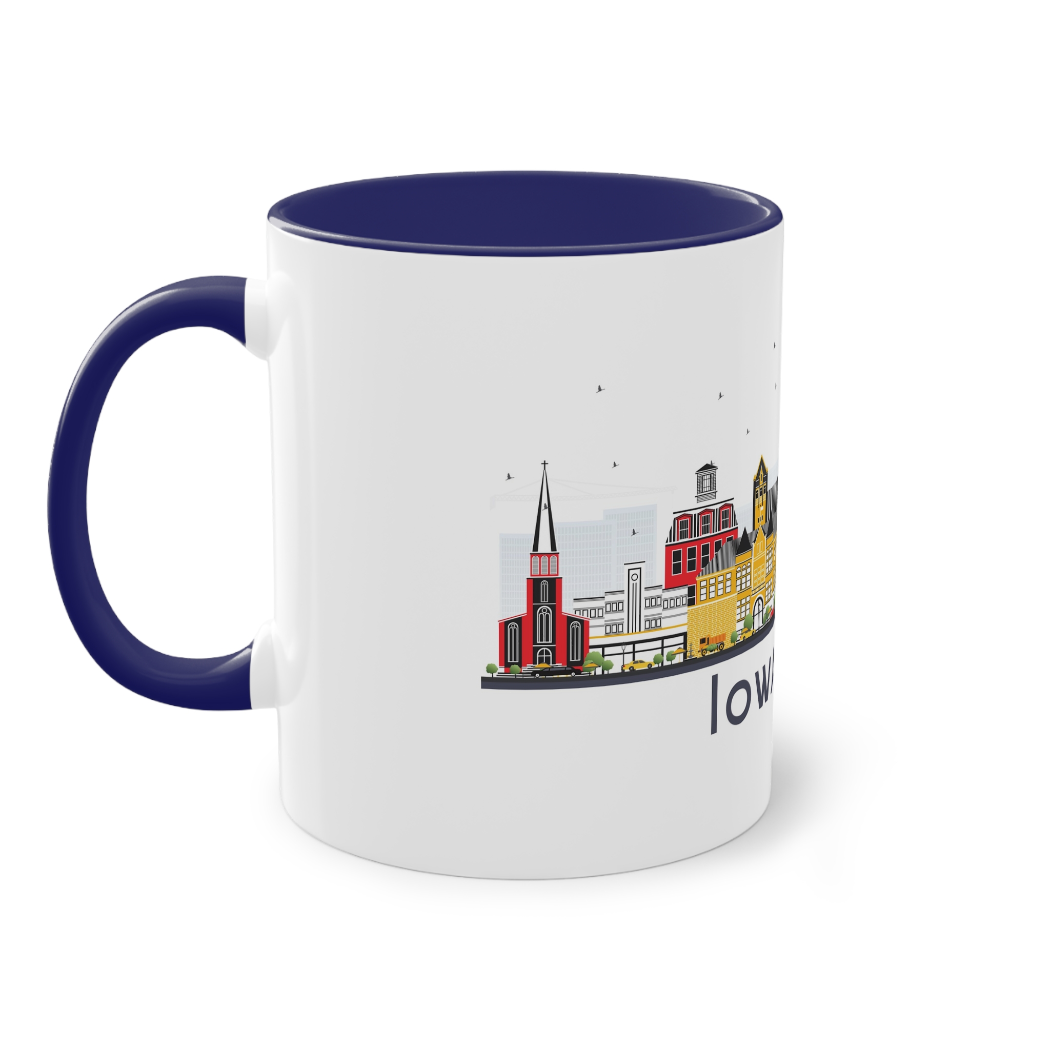 Iowa City Isolated Two Tone Coffee Mug 11oz - Image 43
