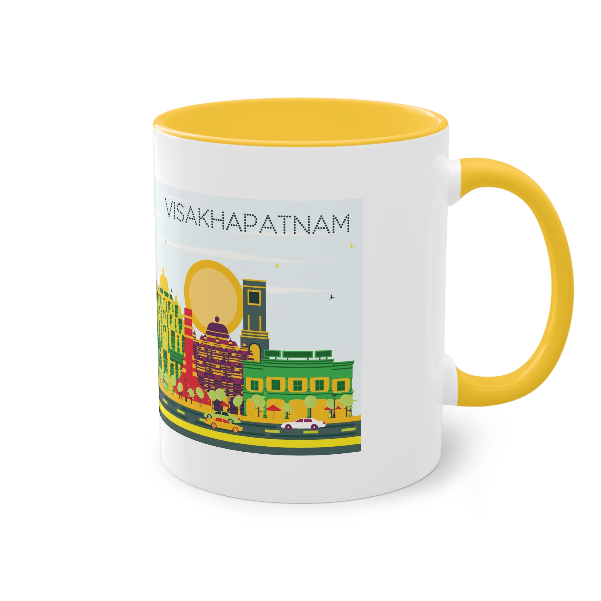 Visakhapatnam Color Two Tone Coffee Mug 11oz - Image 20
