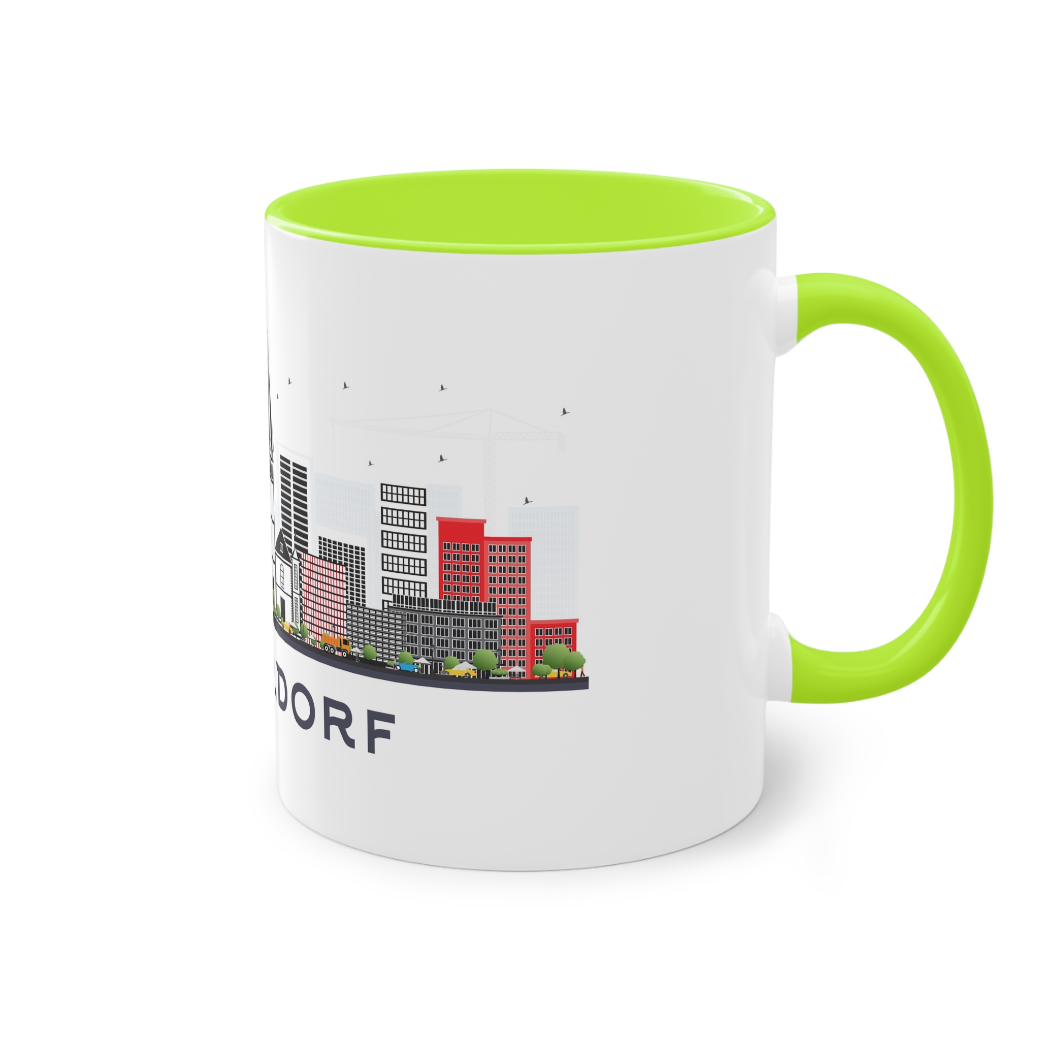 Dusseldorf Isolated Two Tone Coffee Mug 11oz - Image 28