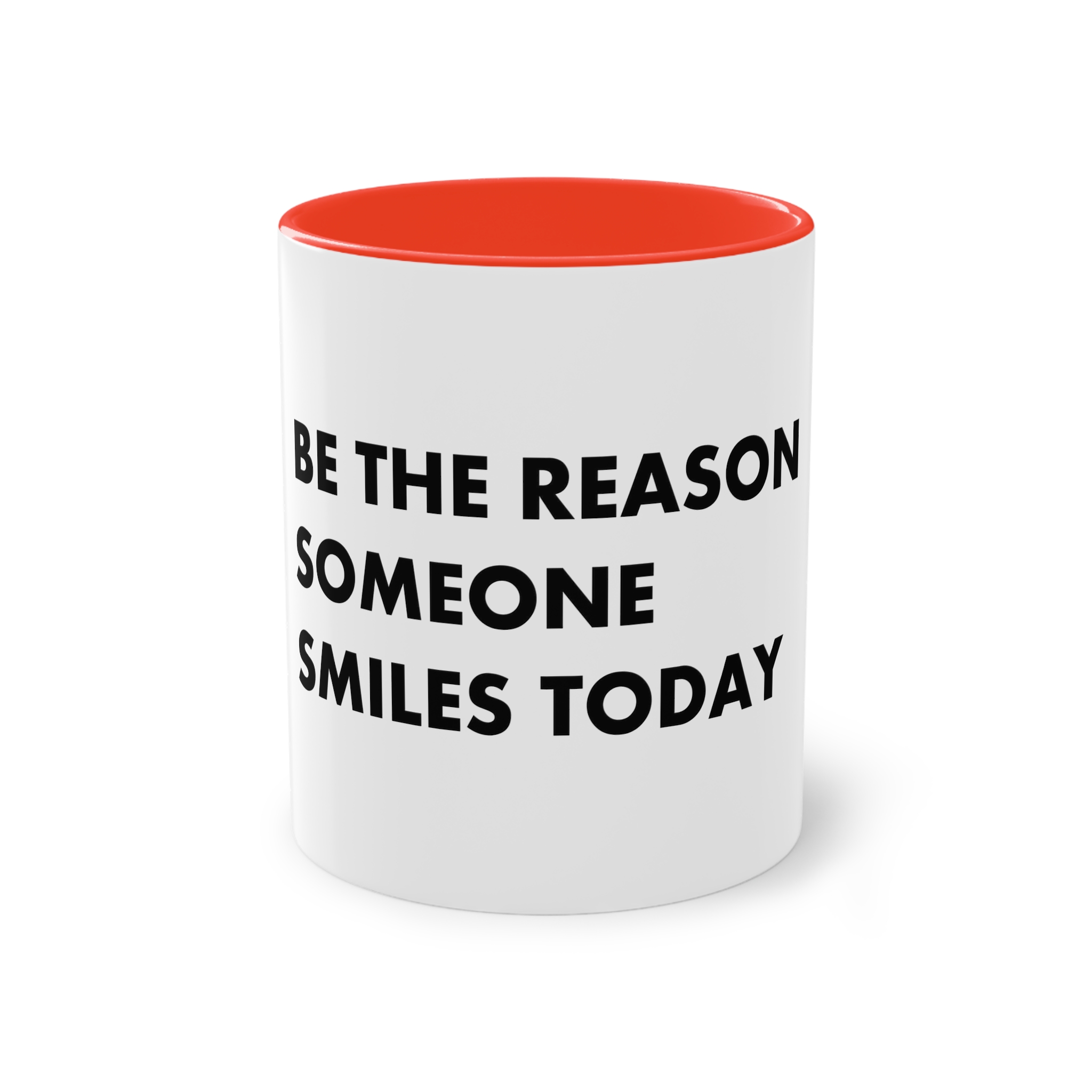 Be Reason Someone Smiles Today Two Tone Coffee Mug 11oz