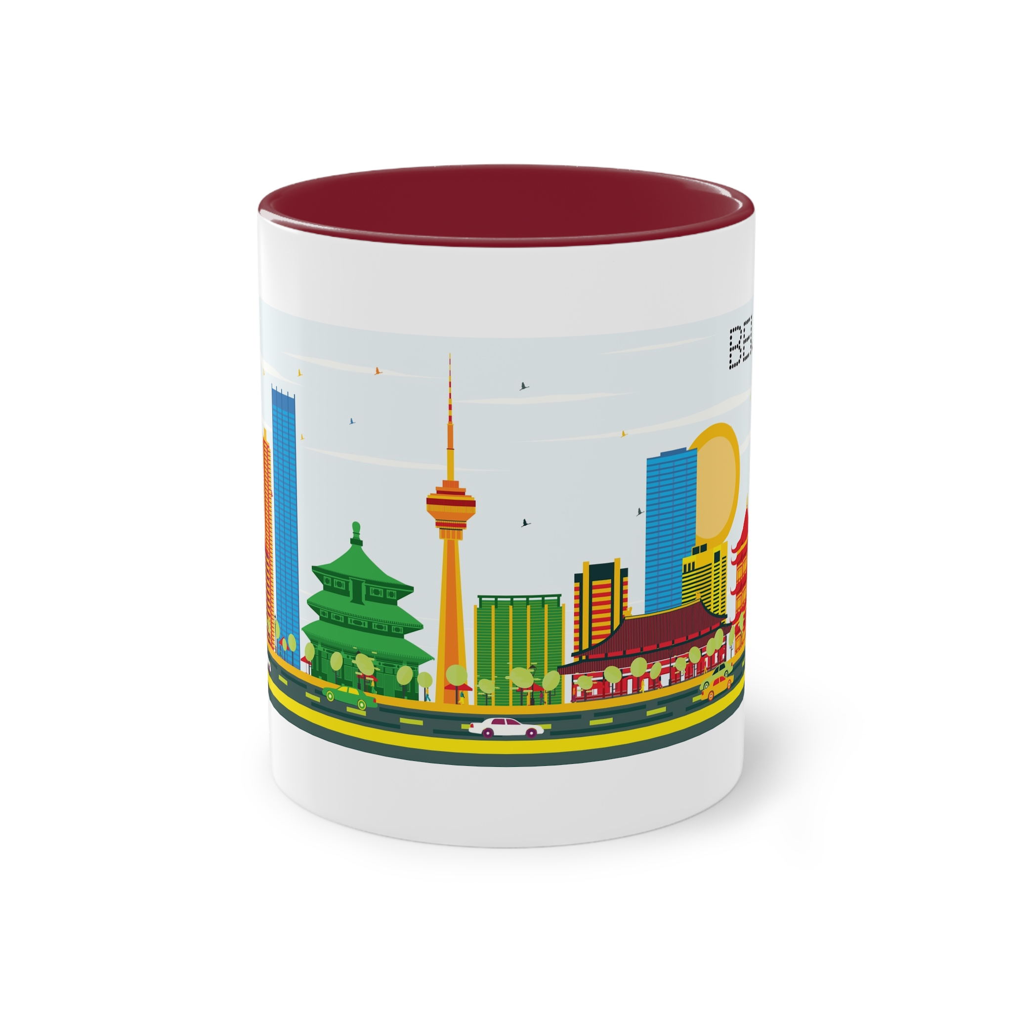 Beijing Color Two Tone Coffee Mug 11oz - Image 5