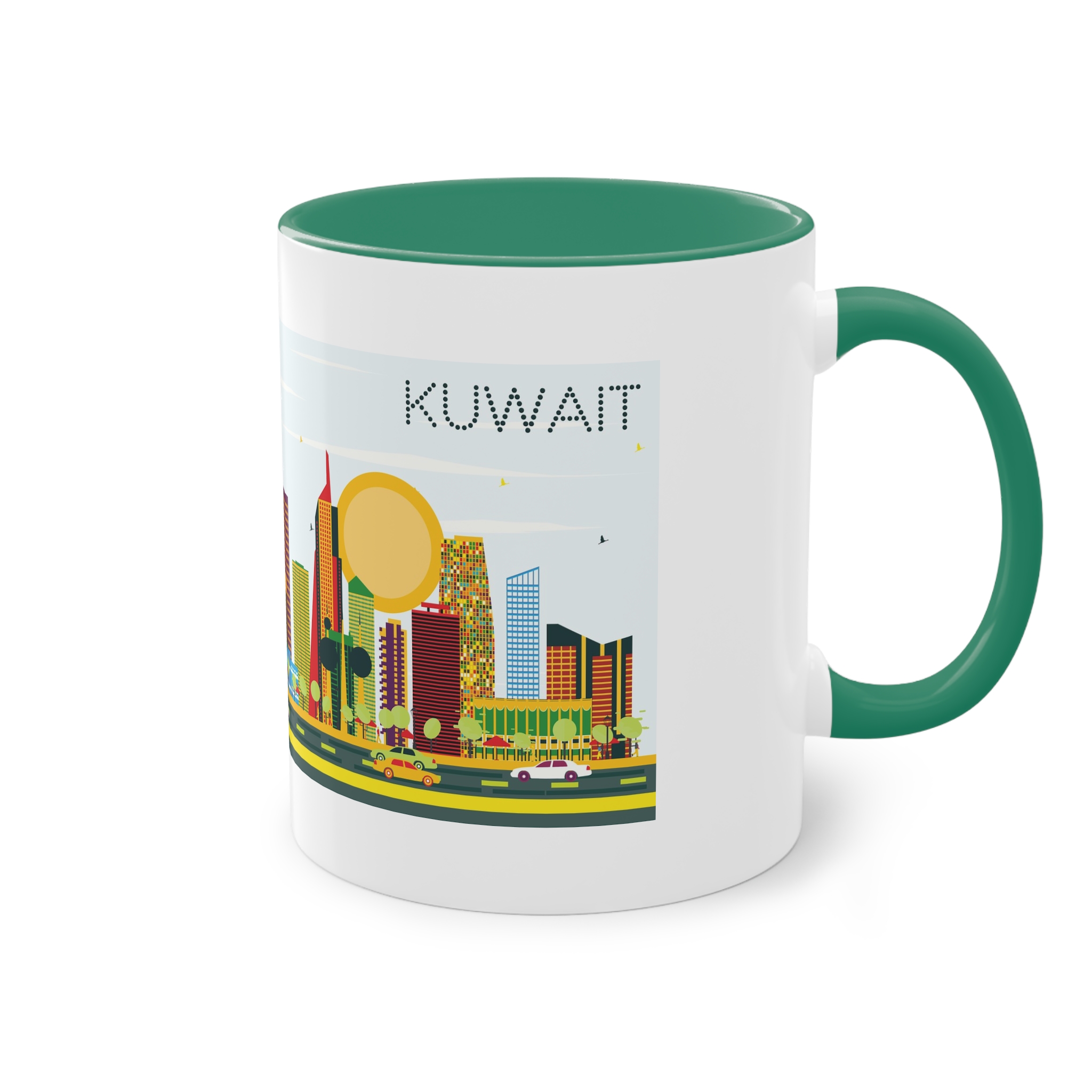 Kuwait Color Two Tone Coffee Mug 11oz - Image 32