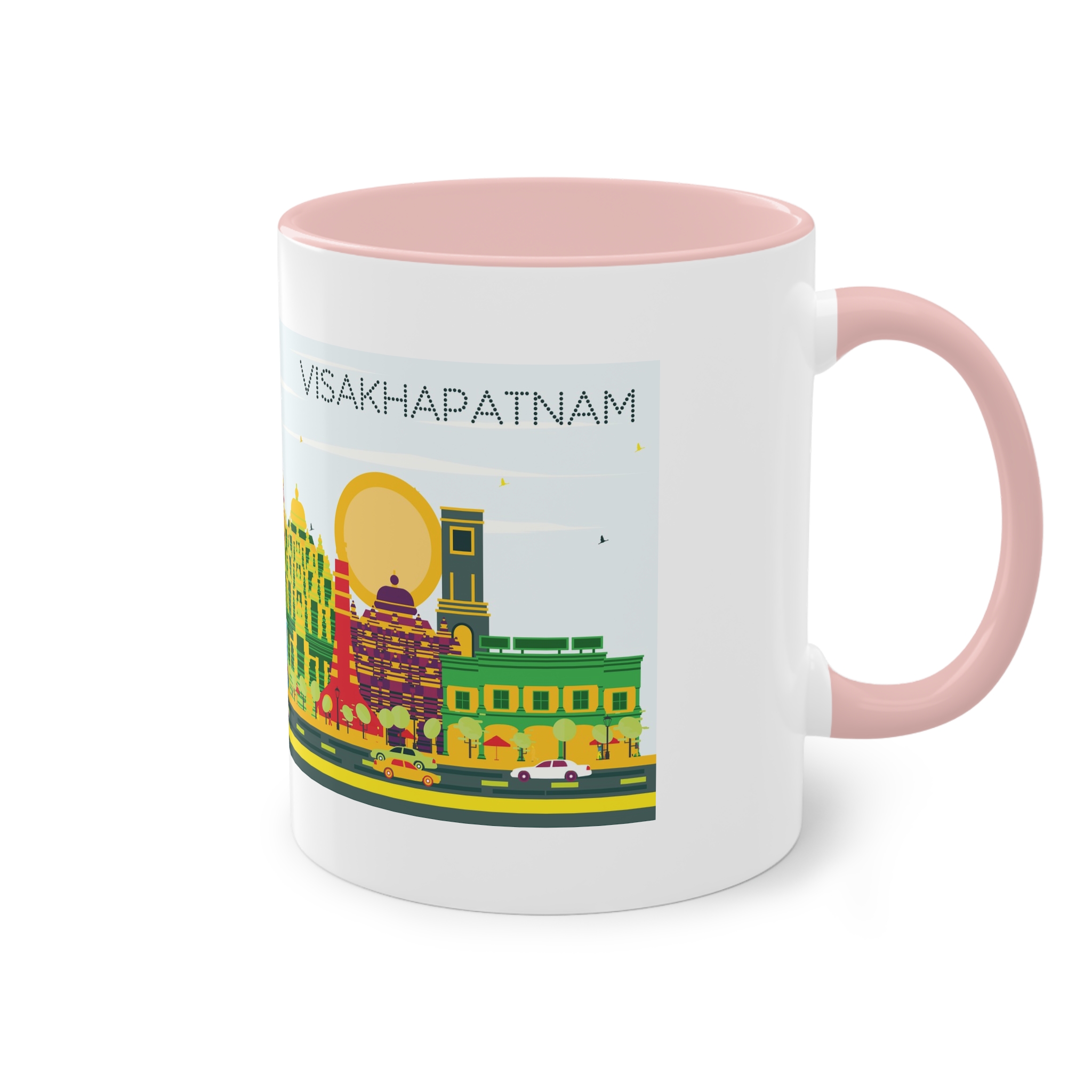 Visakhapatnam Color Two Tone Coffee Mug 11oz - Image 48