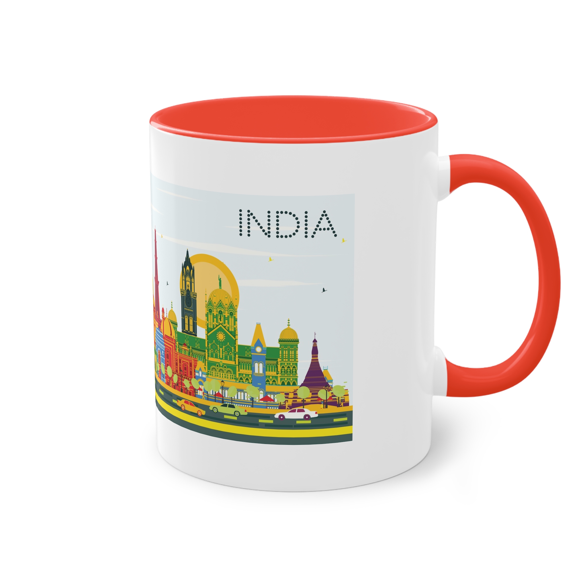 India Color Two Tone Coffee Mug 11oz - Image 4