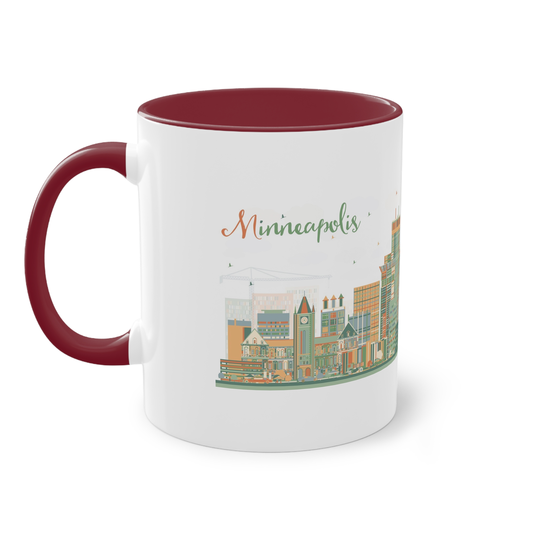 Minneapolis Ver 1 Two Tone Coffee Mug 11oz - Image 7