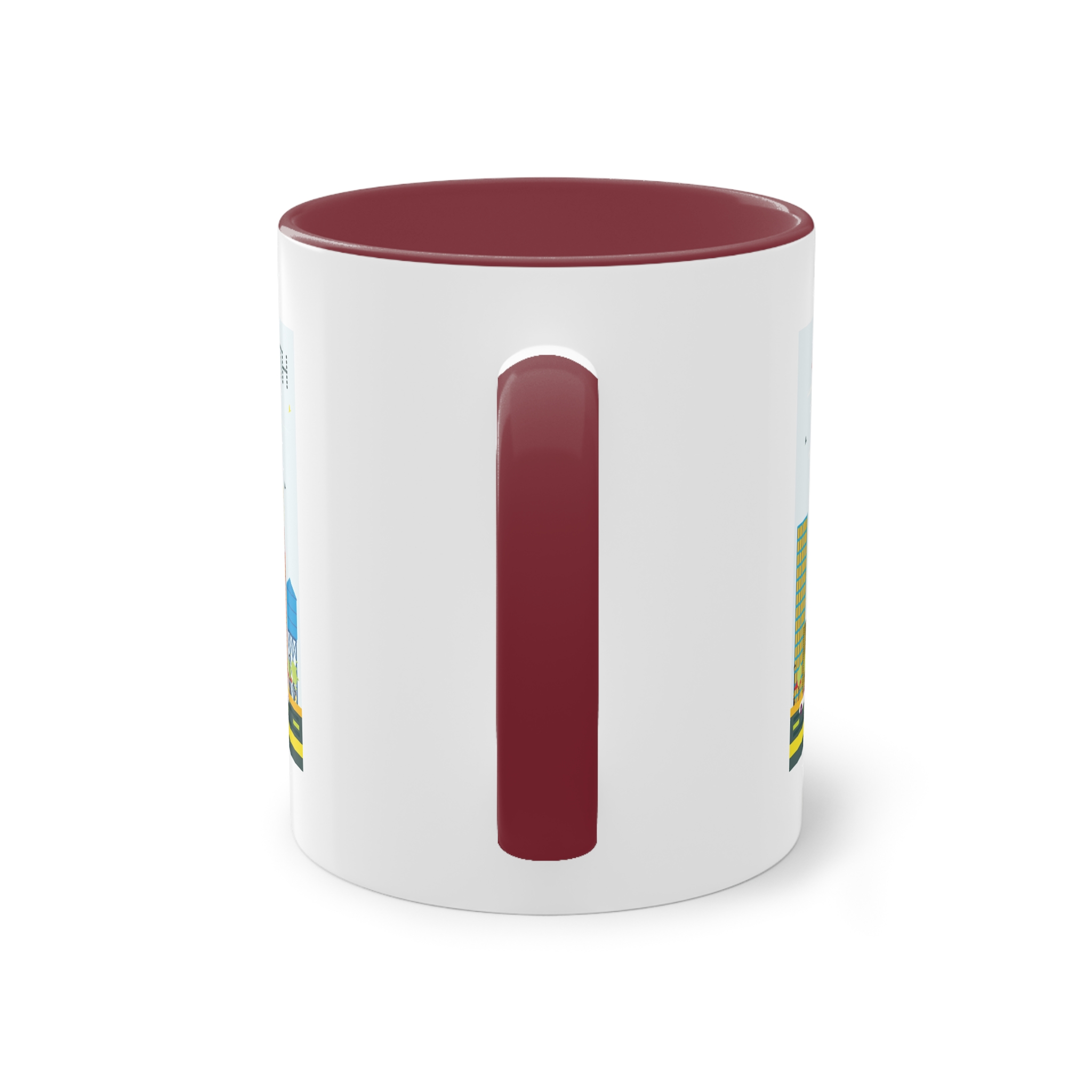 Fort Worth Color Two Tone Coffee Mug 11oz - Image 6