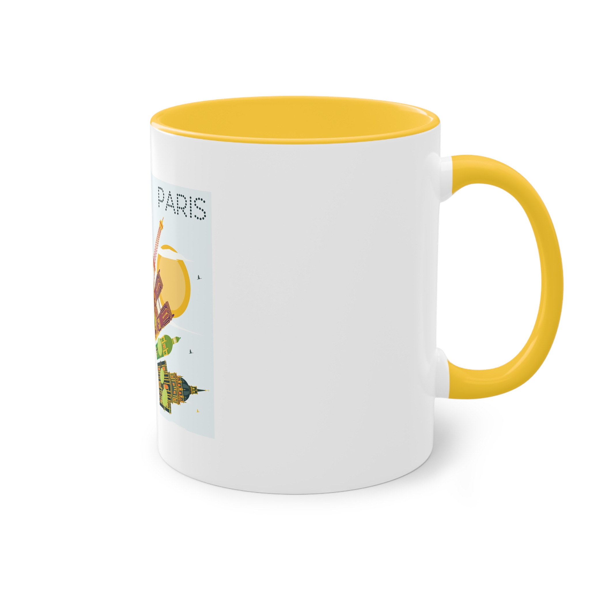 Paris Color Corner Cloud Two Tone Coffee Mug 11oz - Image 20