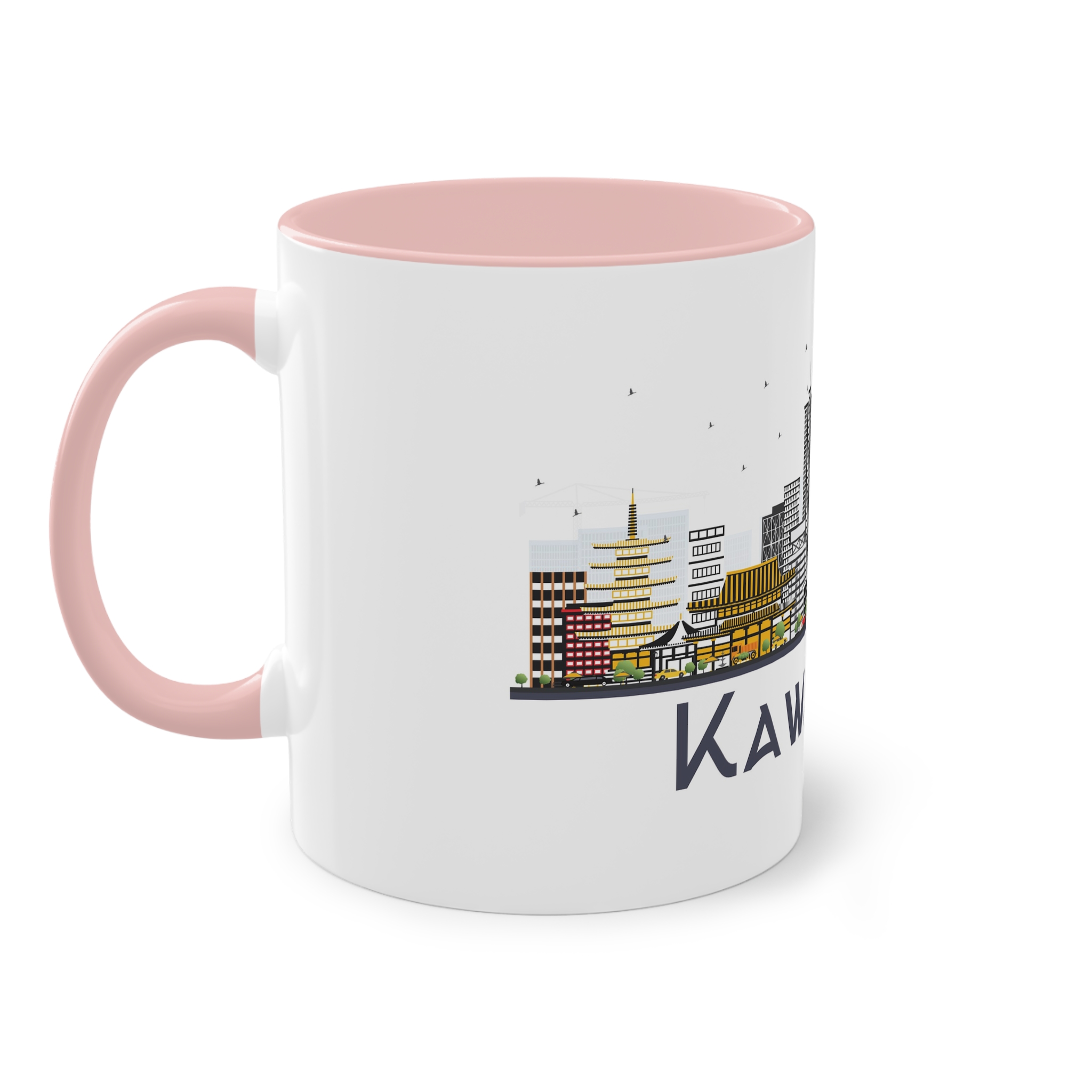 Kawasaki Isolated Two Tone Coffee Mug 11oz - Image 47