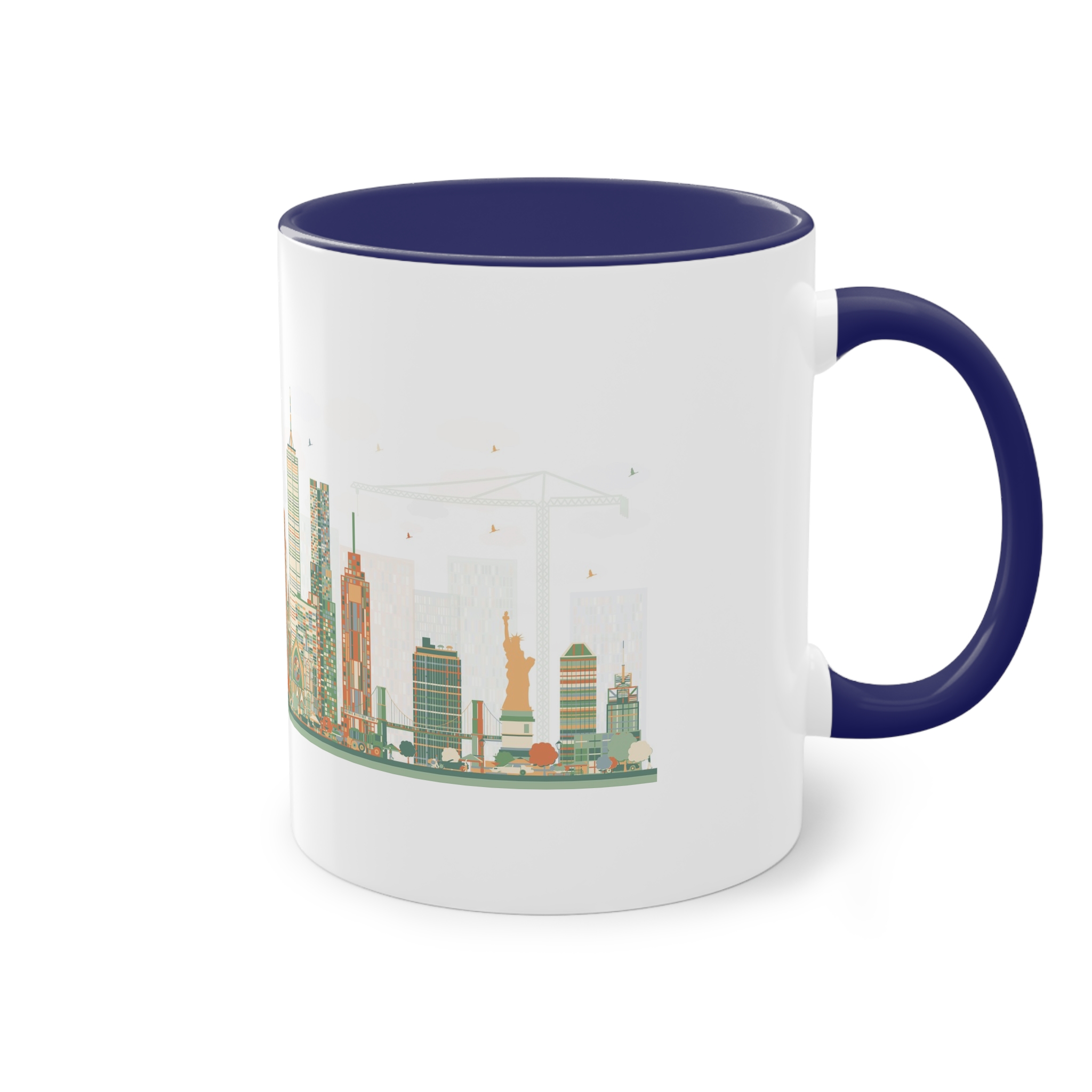 New York New Ver 1 Two Tone Coffee Mug 11oz - Image 44