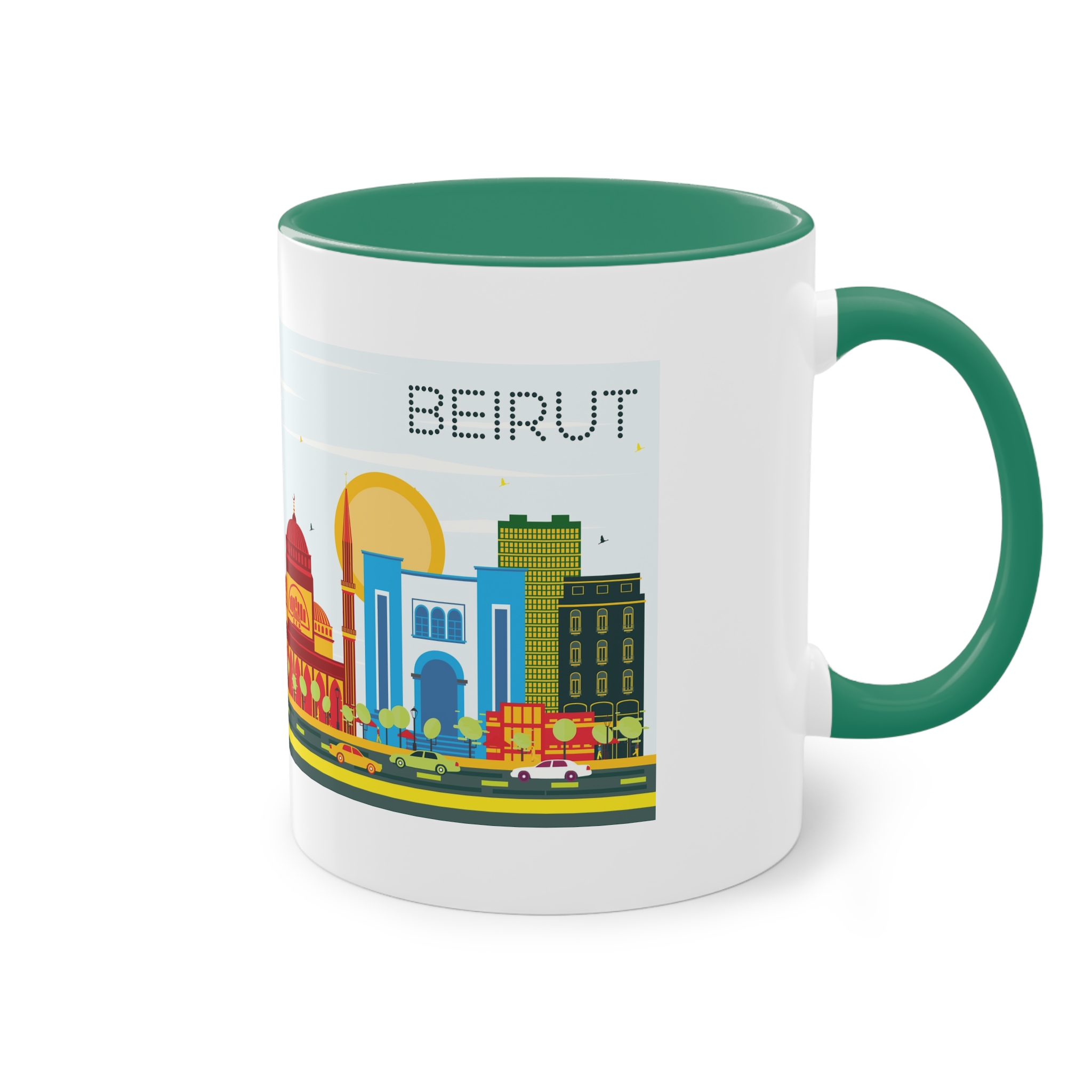 Beirut Color Two Tone Coffee Mug 11oz - Image 32
